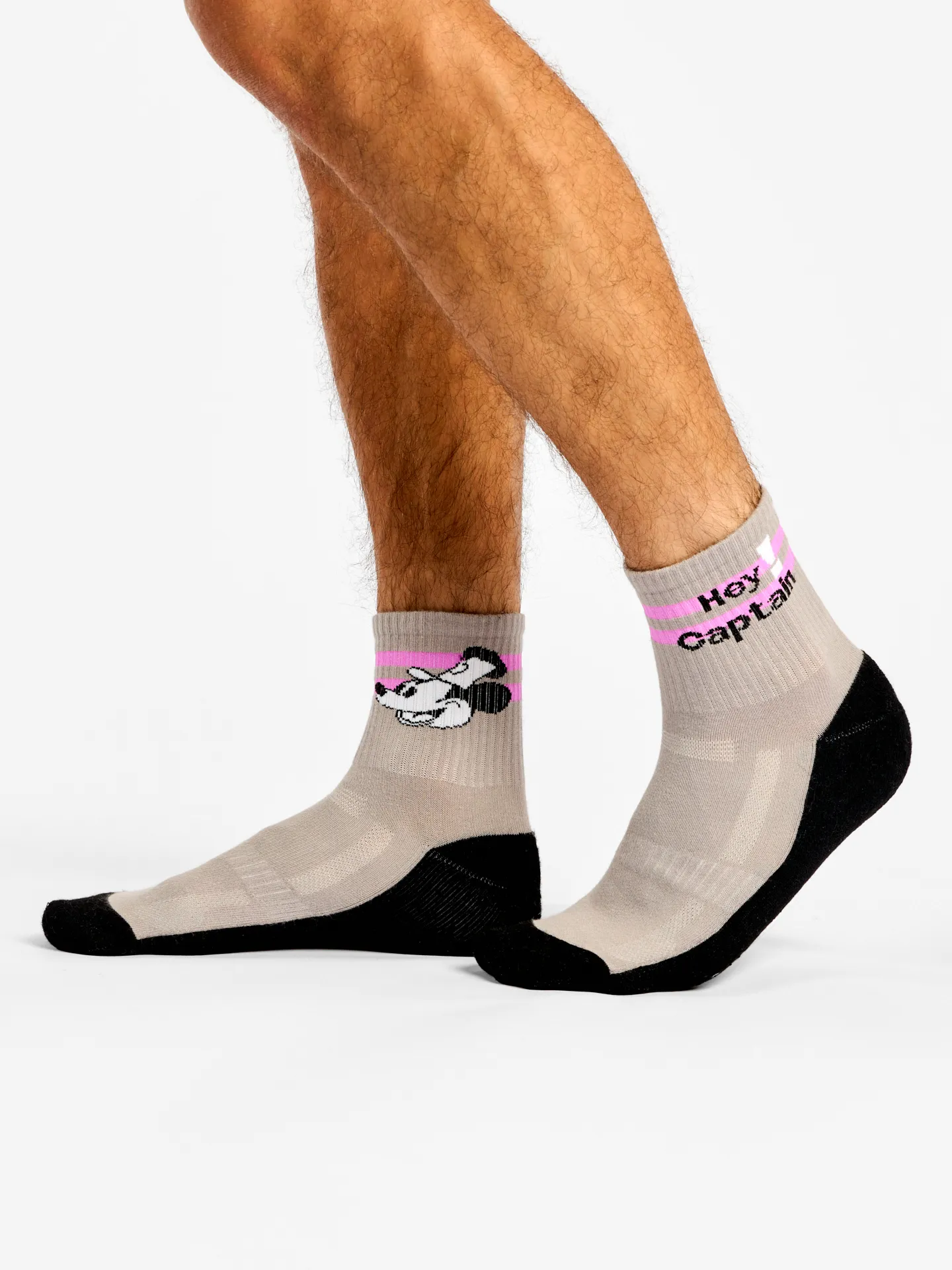 Lustige funktionelle Crewsocken Hey Kapitän! - Image 2