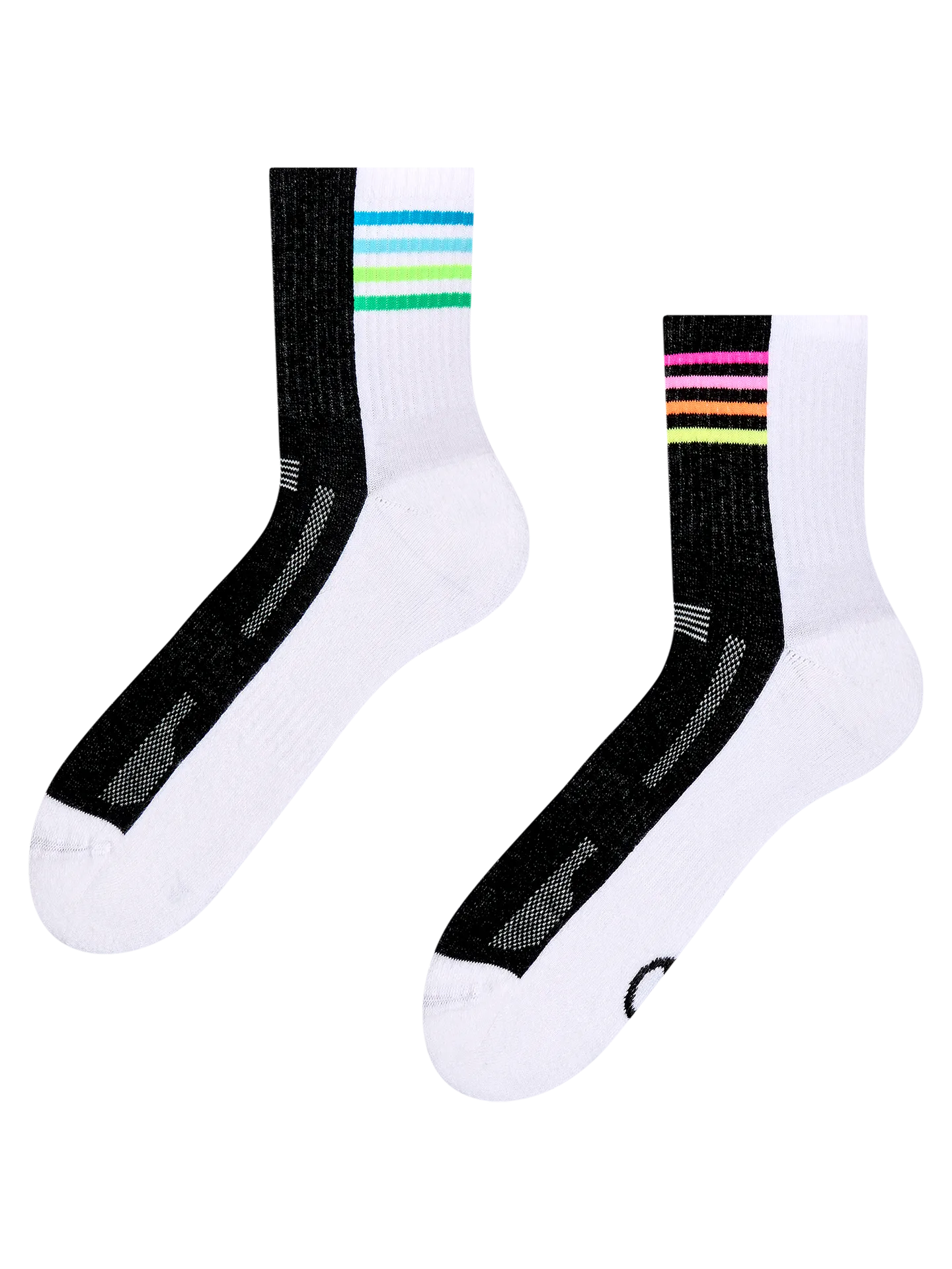 Lustige funktionelle Crewsocken Marsch im Regenbogen