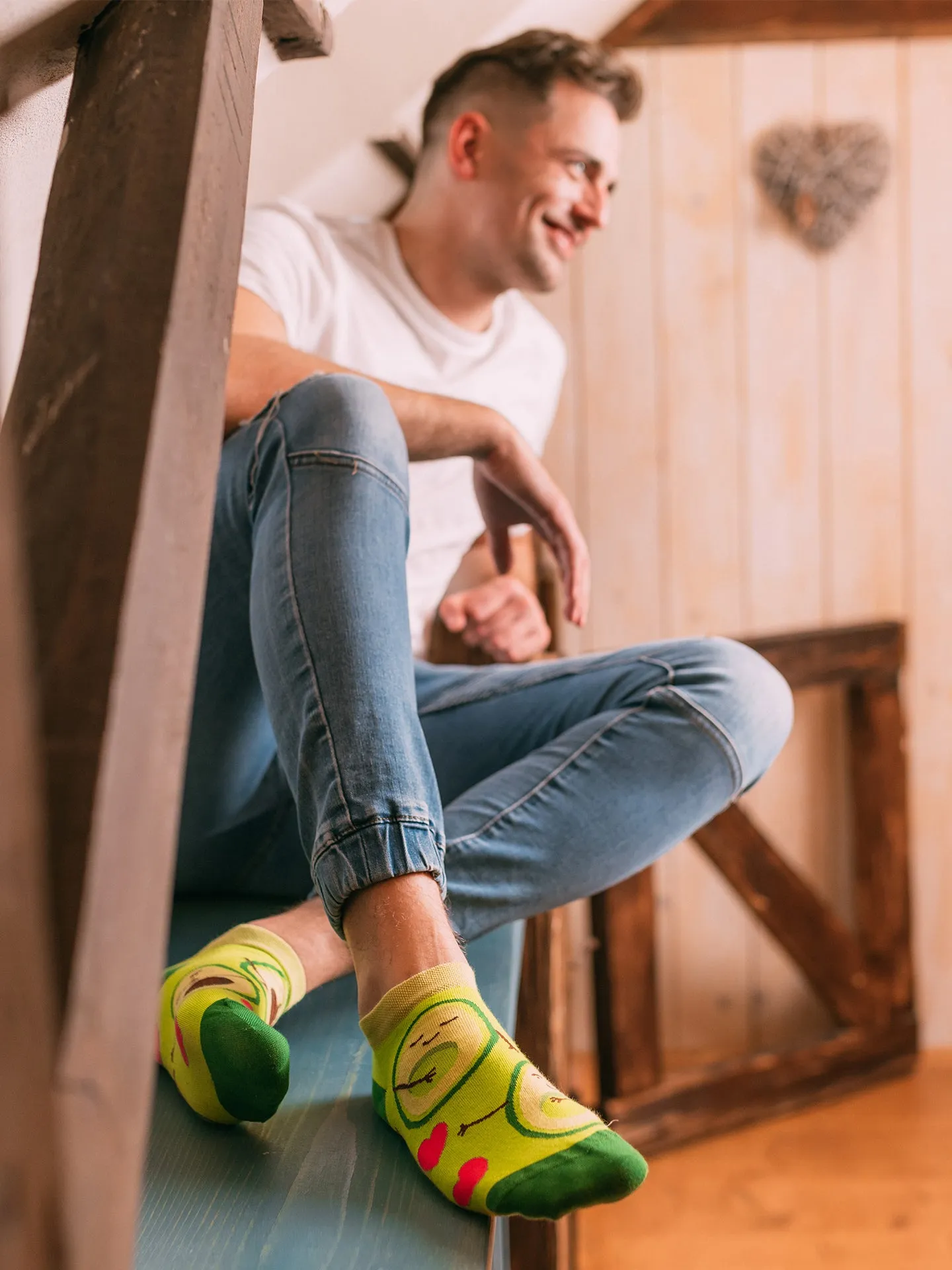 Lustige Knöchelsocken Avocado-Liebe - Image 5
