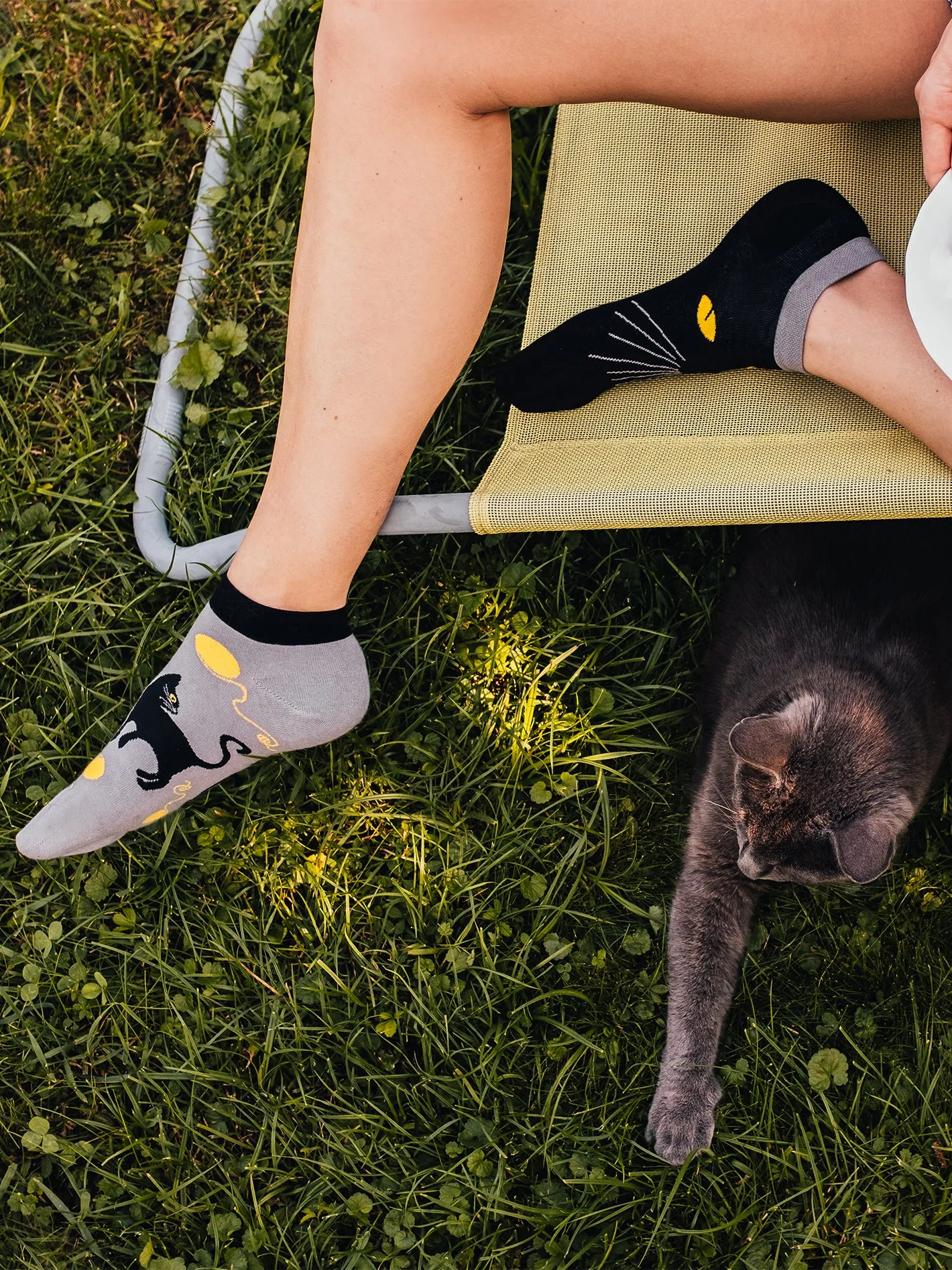 Lustige Knöchelsocken Katzenaugen - Image 4