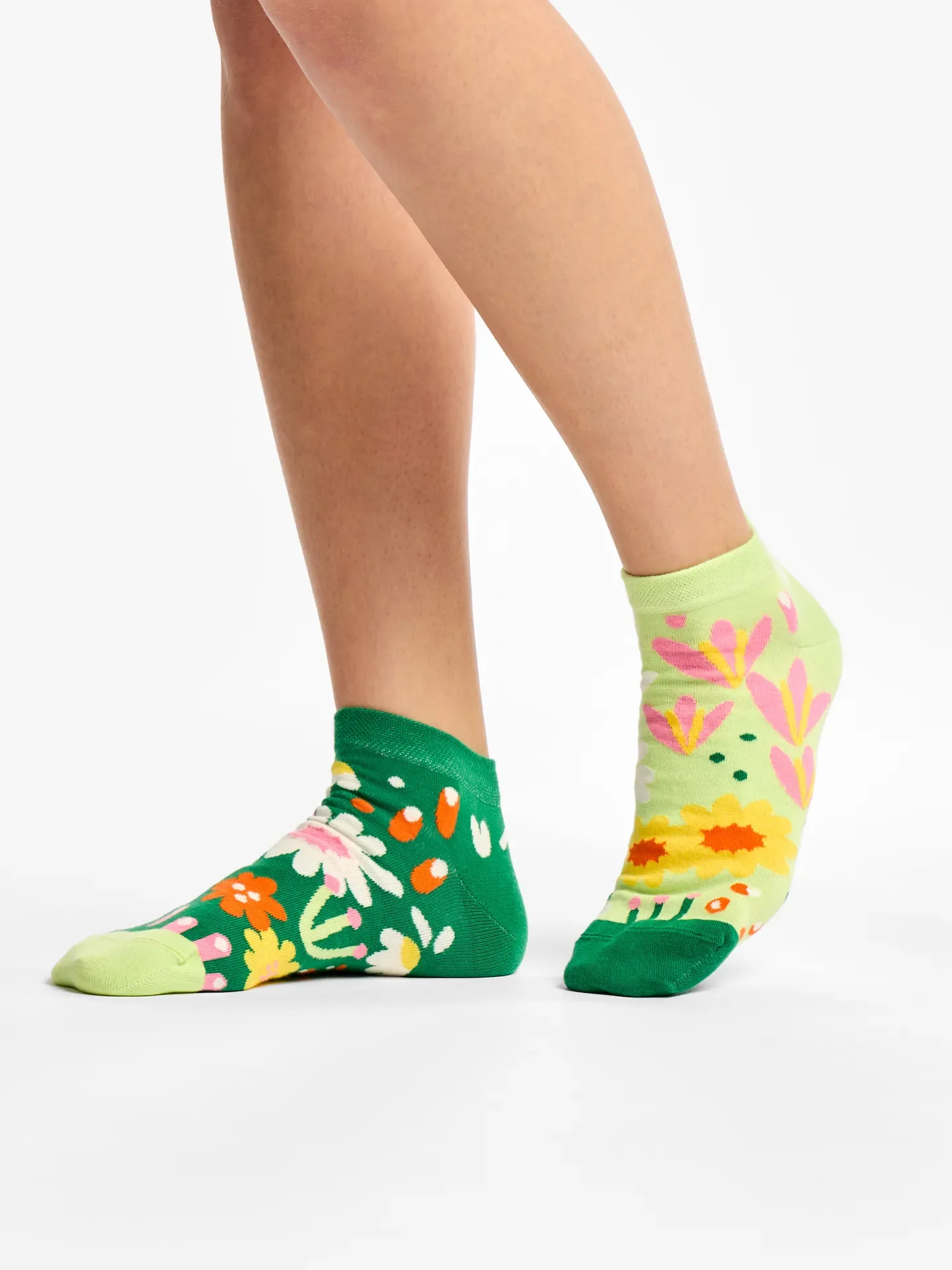 Lustige Knöchelsocken Blumengarten - Image 2