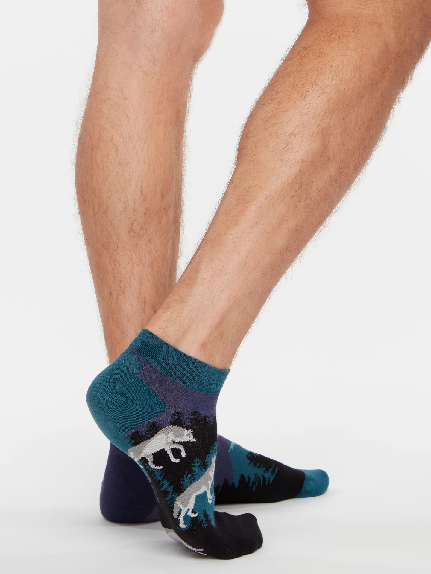 Lustige Knöchelsocken Mondwolf - Image 3