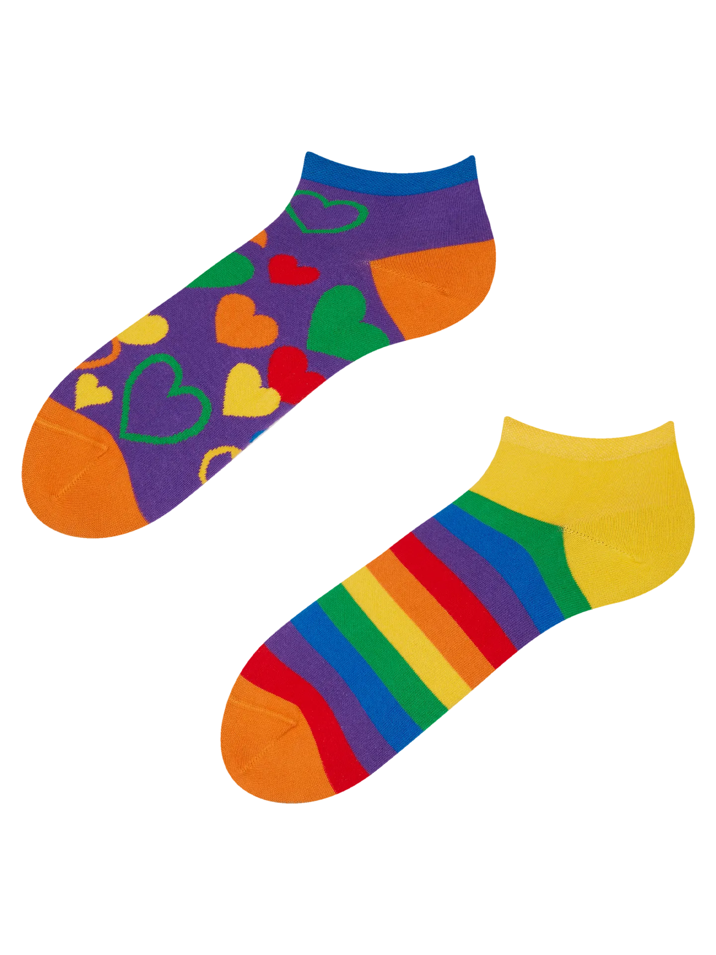 Lustige Knöchelsocken Bunte Liebe