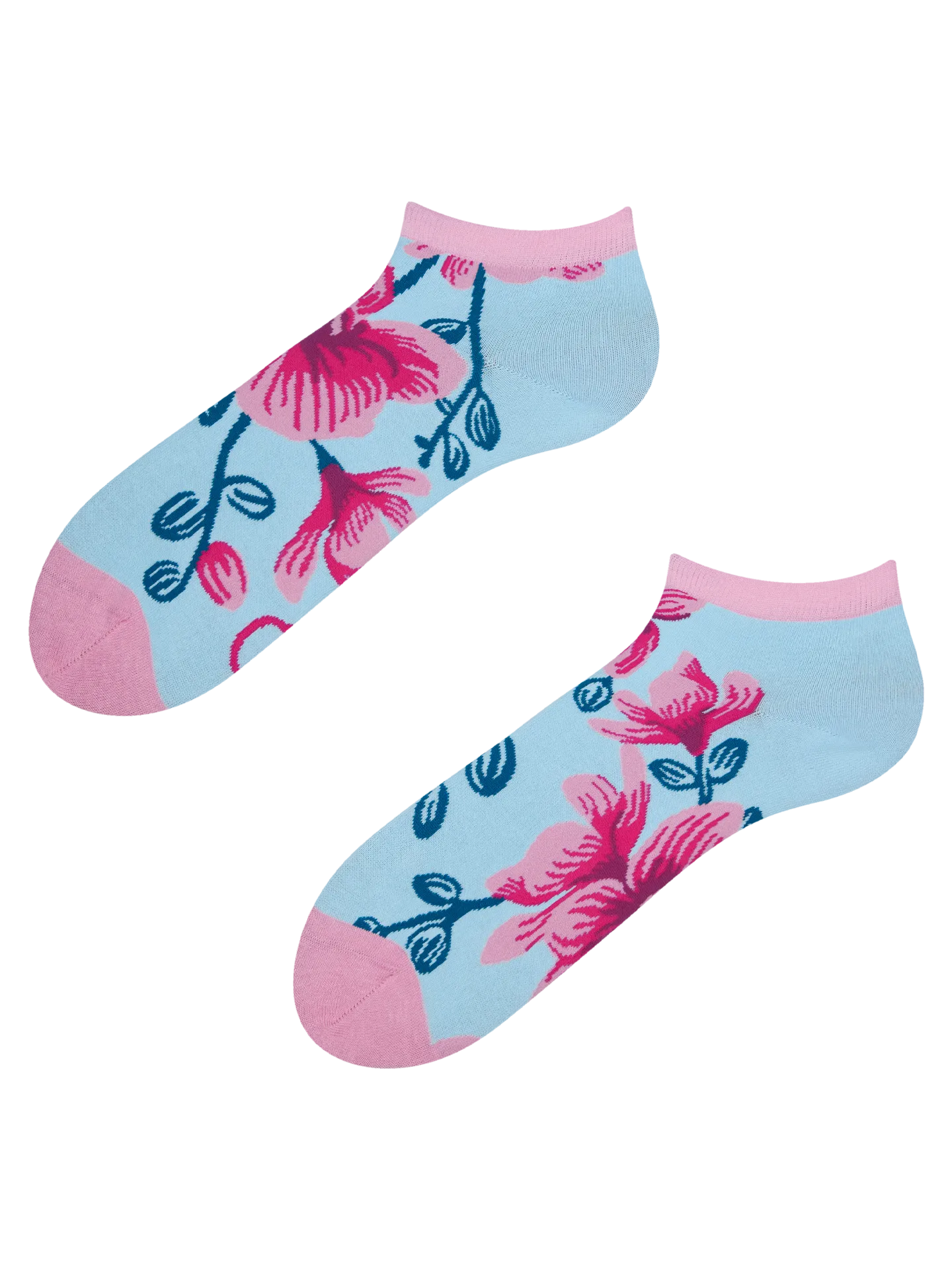 Lustige Knöchelsocken Orchidee