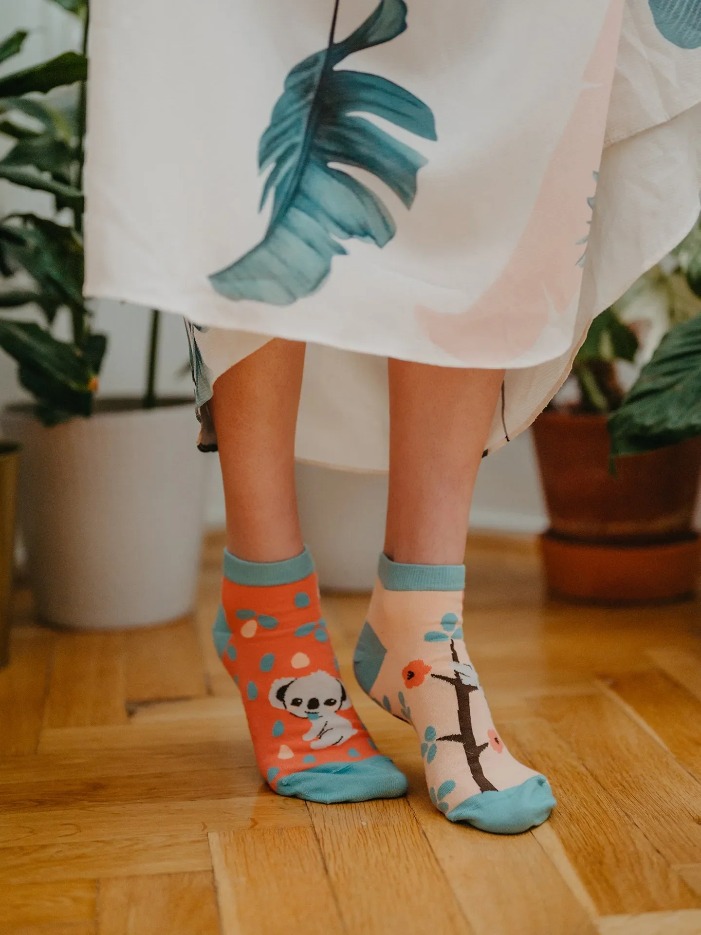 Lustige Knöchelsocken Schläfriger Koala - Image 4