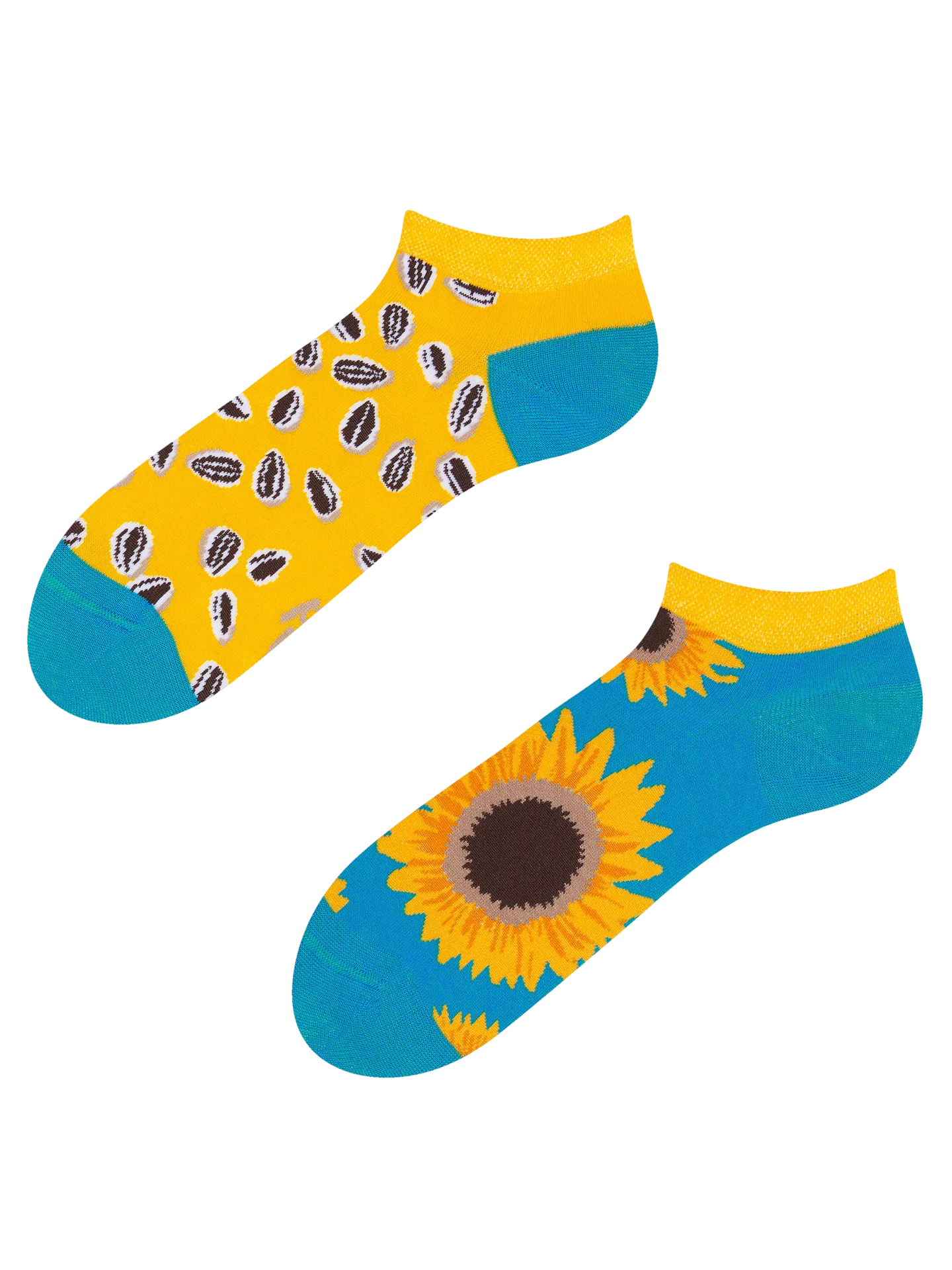 Lustige Knöchelsocken Sonnenblume
