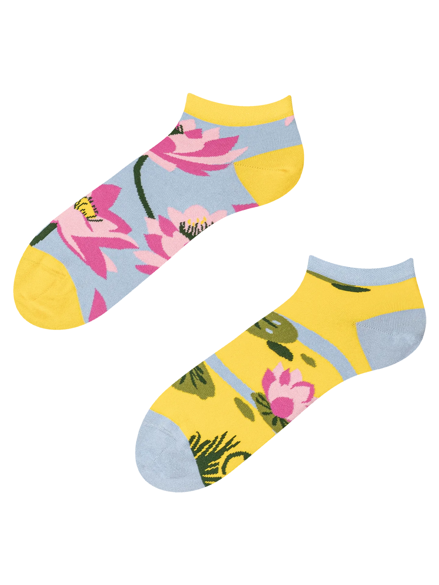 Lustige Knöchelsocken Seerose