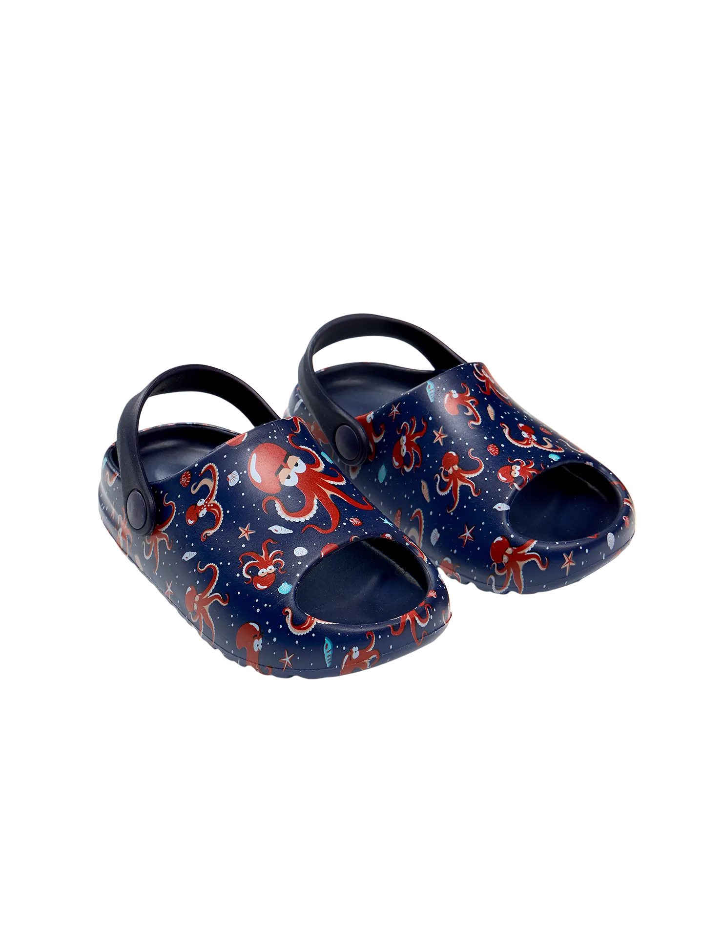 Lustige Baby-Clog-Sandalen mit dicker Sohle Roter Oktopus - Image 2