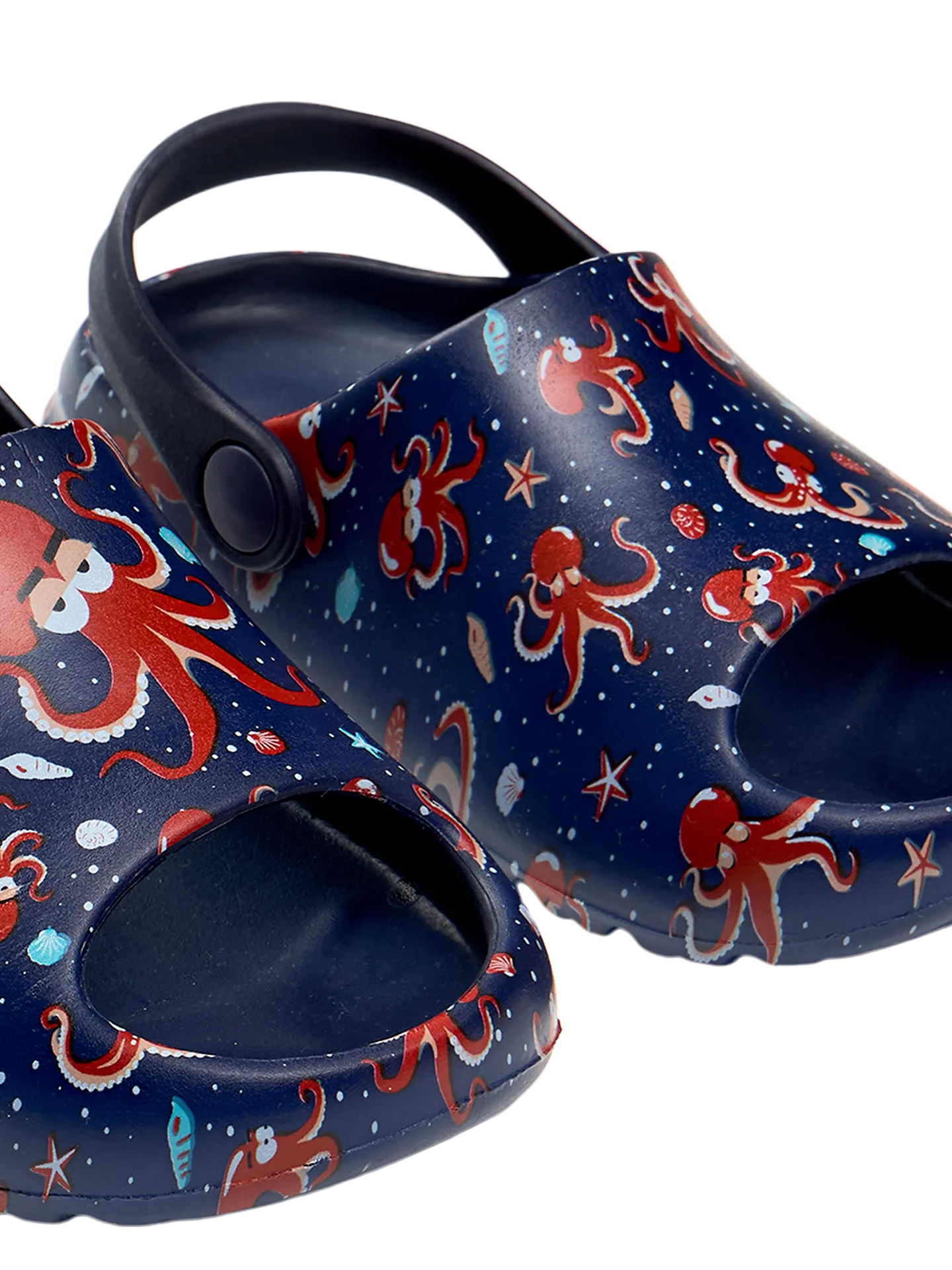 Lustige Baby-Clog-Sandalen mit dicker Sohle Roter Oktopus - Image 4
