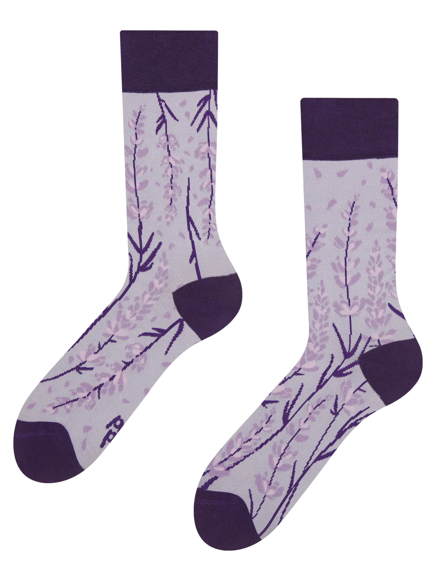 Lustige Bambussocken Lavendel