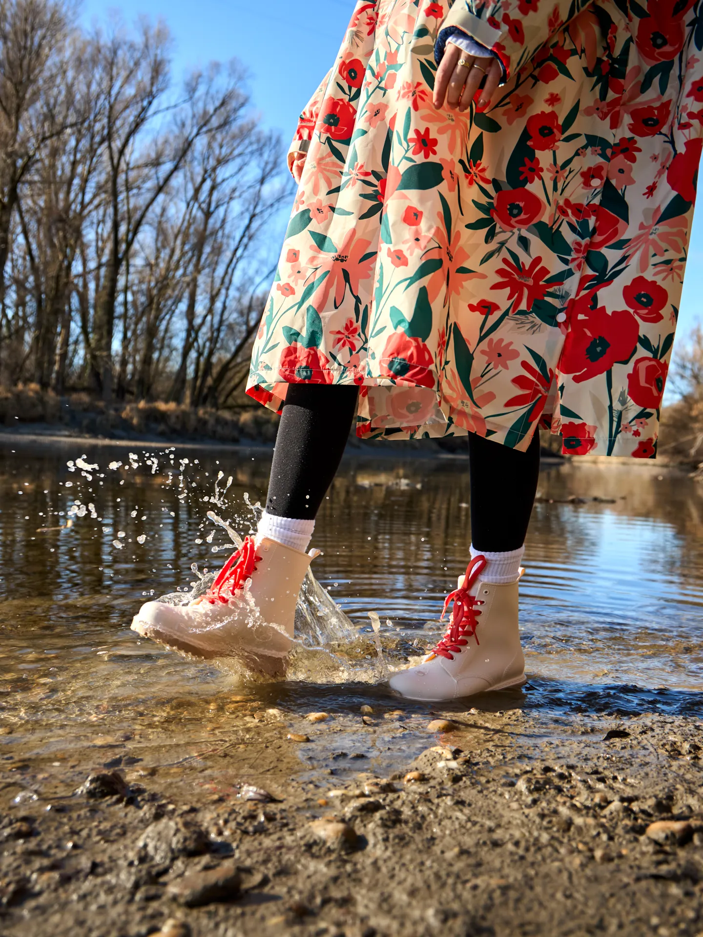 Beige Regenstiefel für Frauen - Image 8