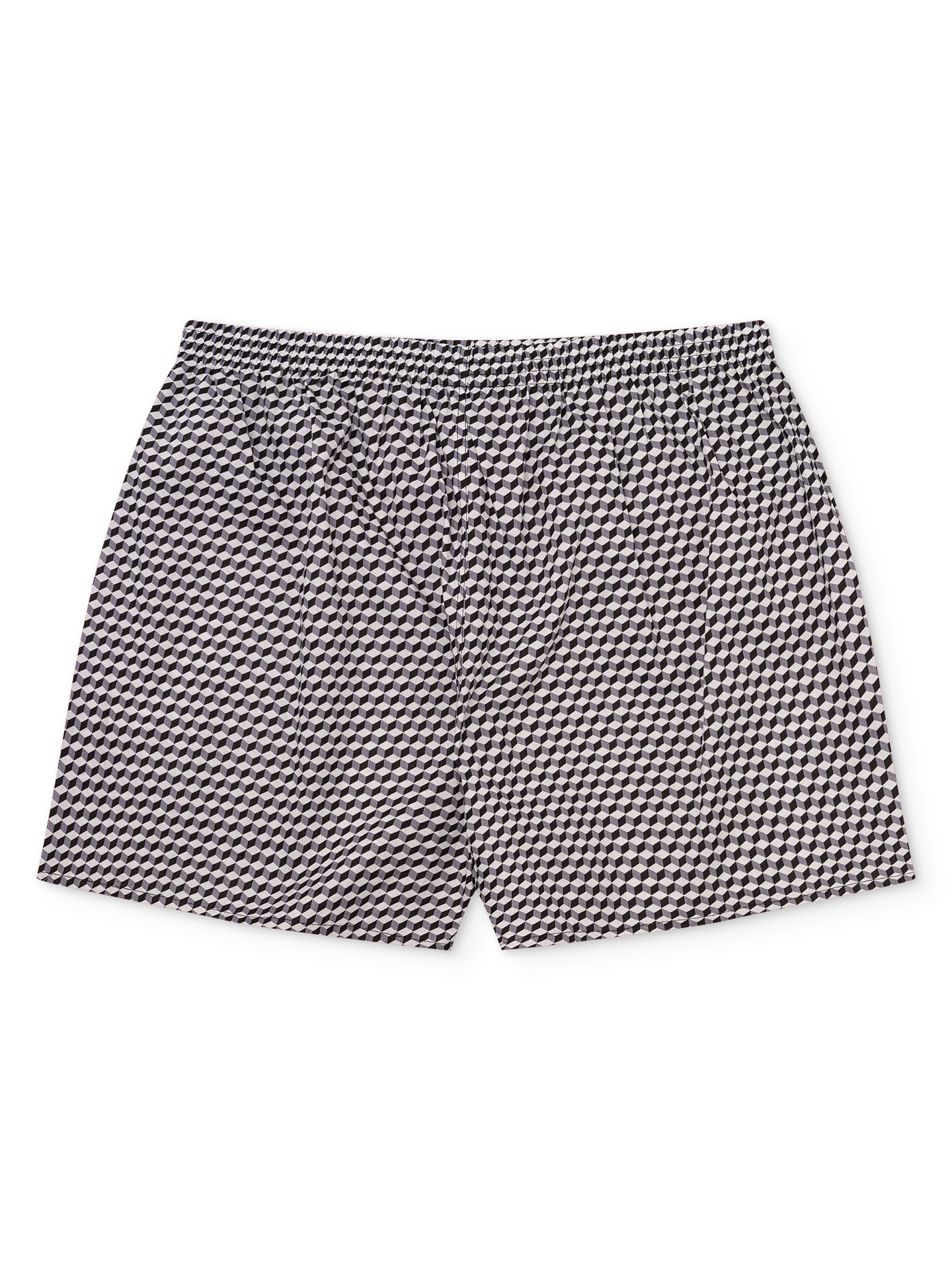 Schwarz-weiß gemusterte Shorts für Männer - Image 4