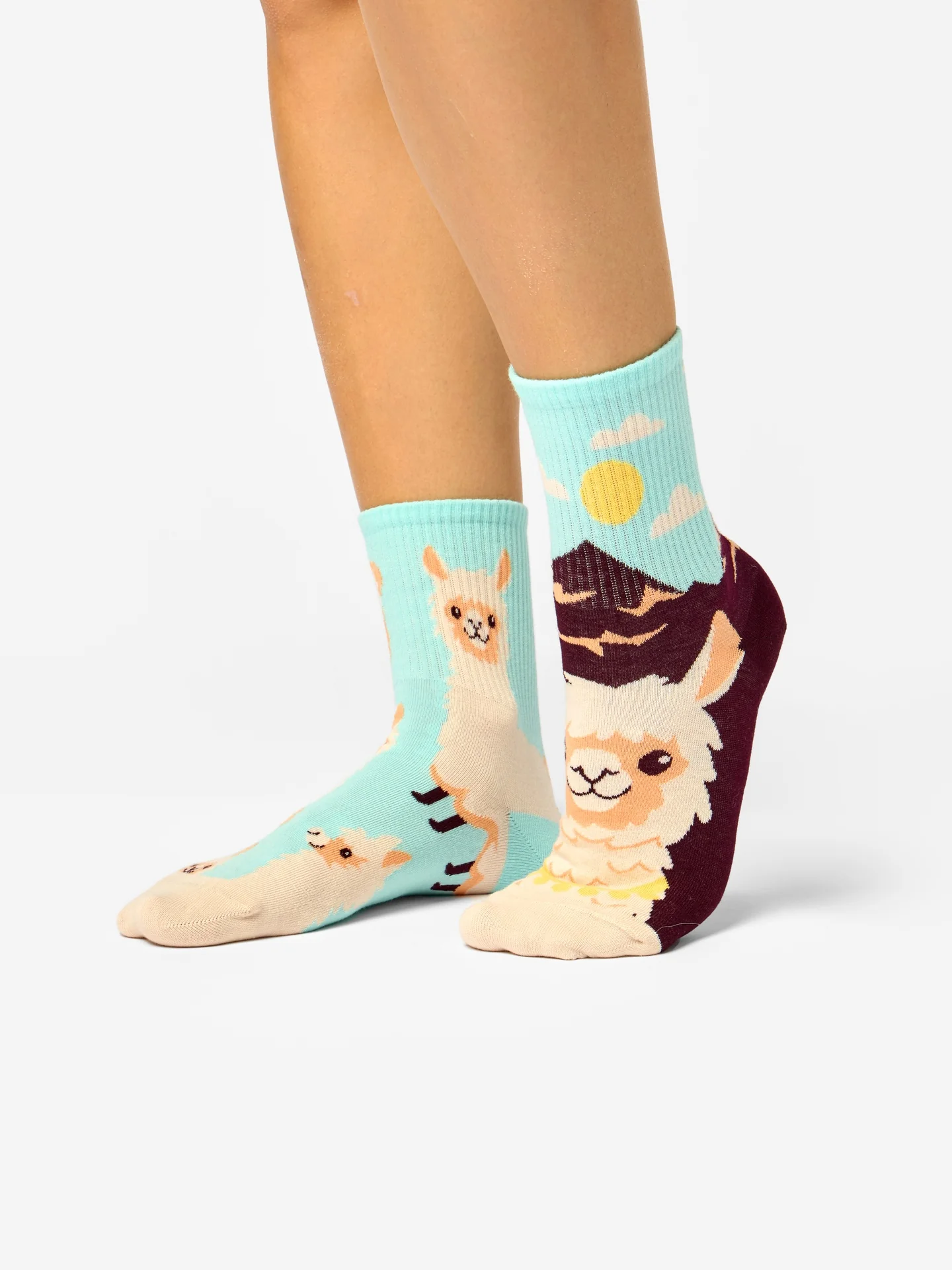 Lustige Crewsocken Alpaka - Image 2