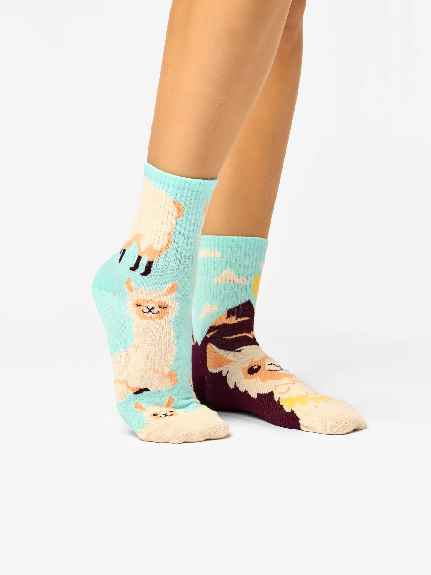 Lustige Crewsocken Alpaka - Image 3
