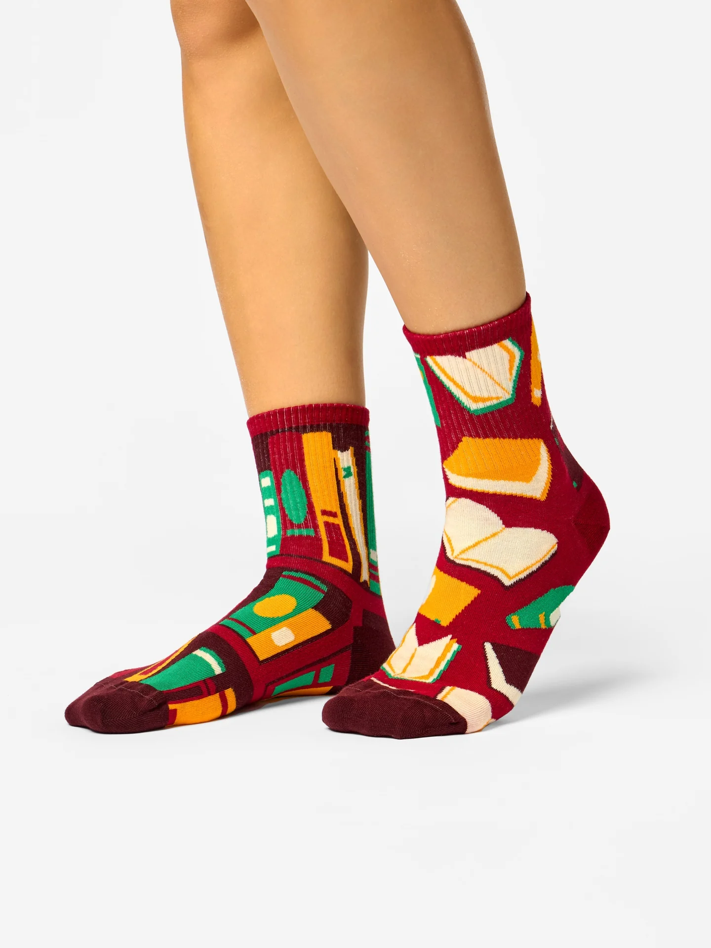 Lustige Crewsocken Ein offenes Buch - Image 3
