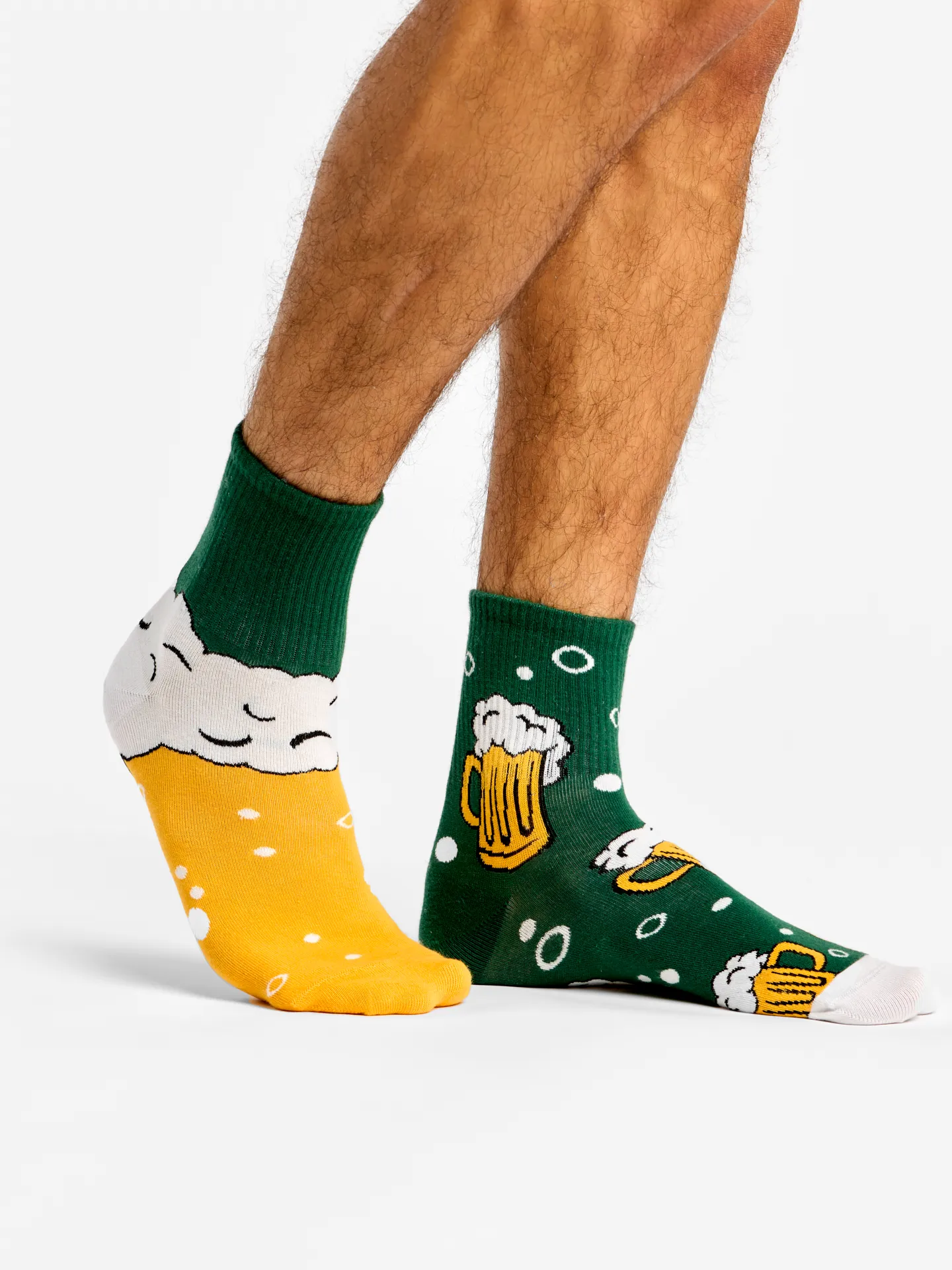 Lustige Crewsocken Bier und Seifenblasen - Image 3