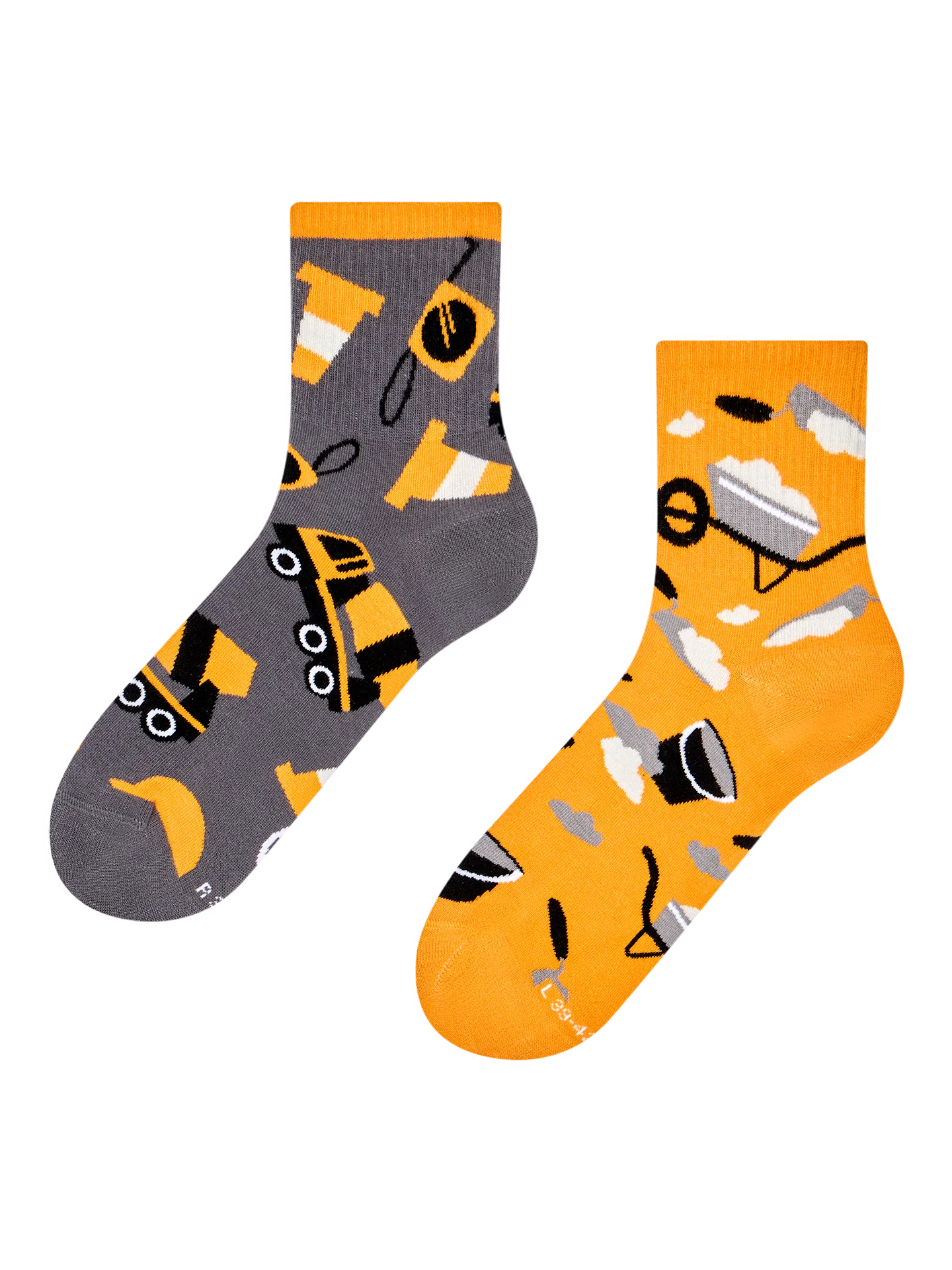 Lustige Crewsocken Bauarbeiter