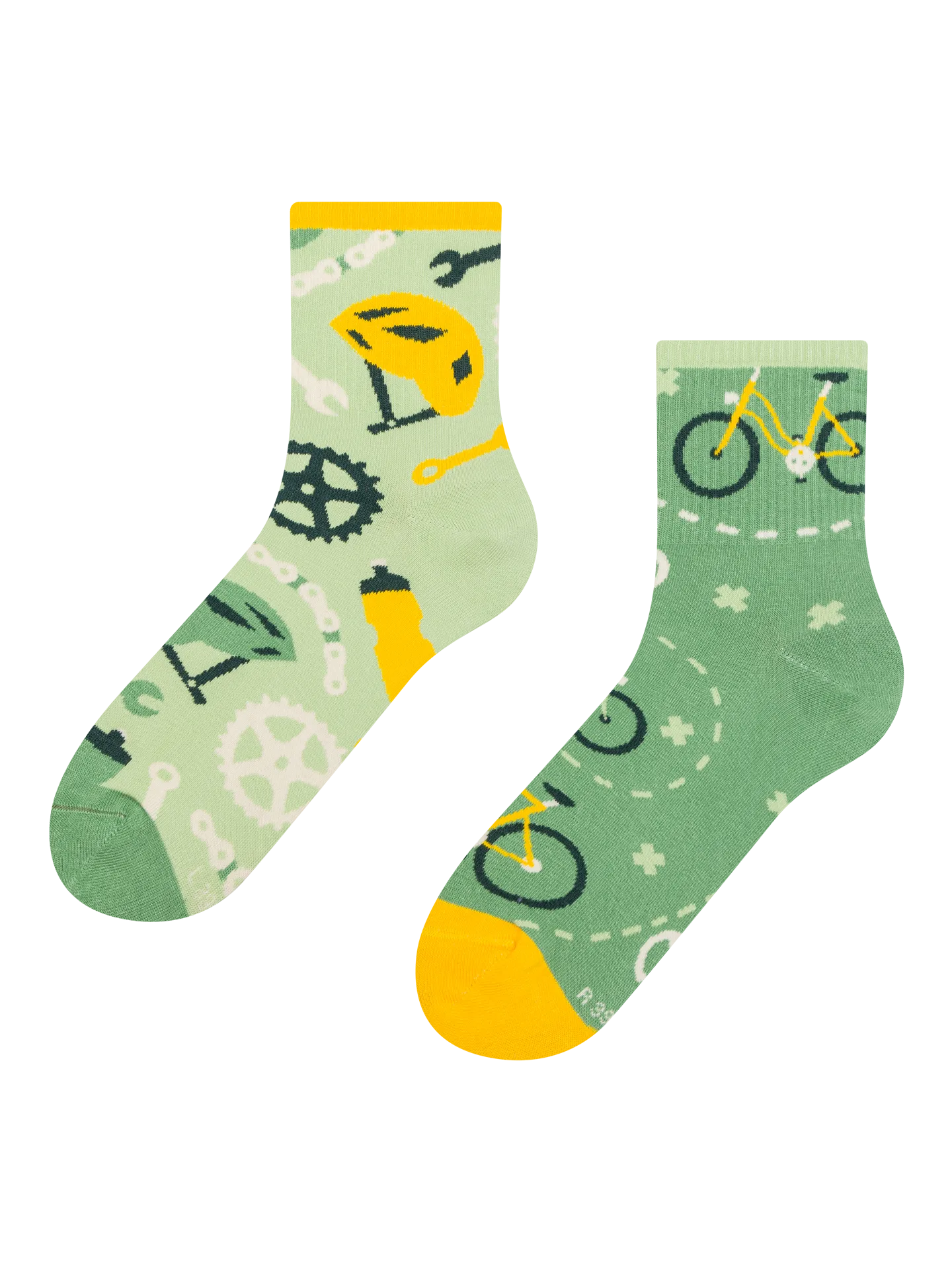 Lustige Crewsocken Radfahren