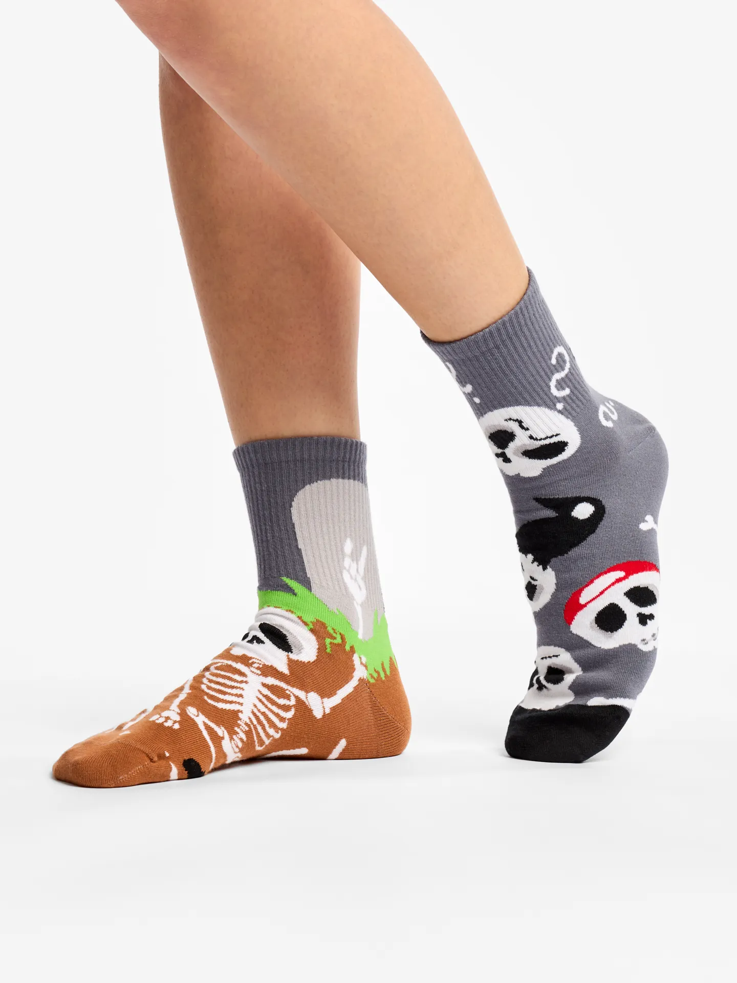 Lustige Crewsocken Lustige Skelette - Image 2