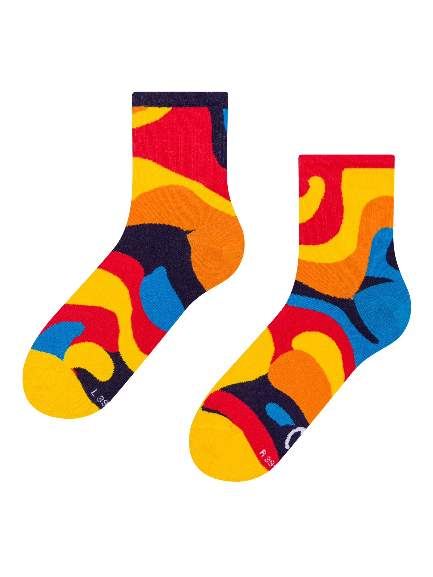 Lustige Crewsocken Lava