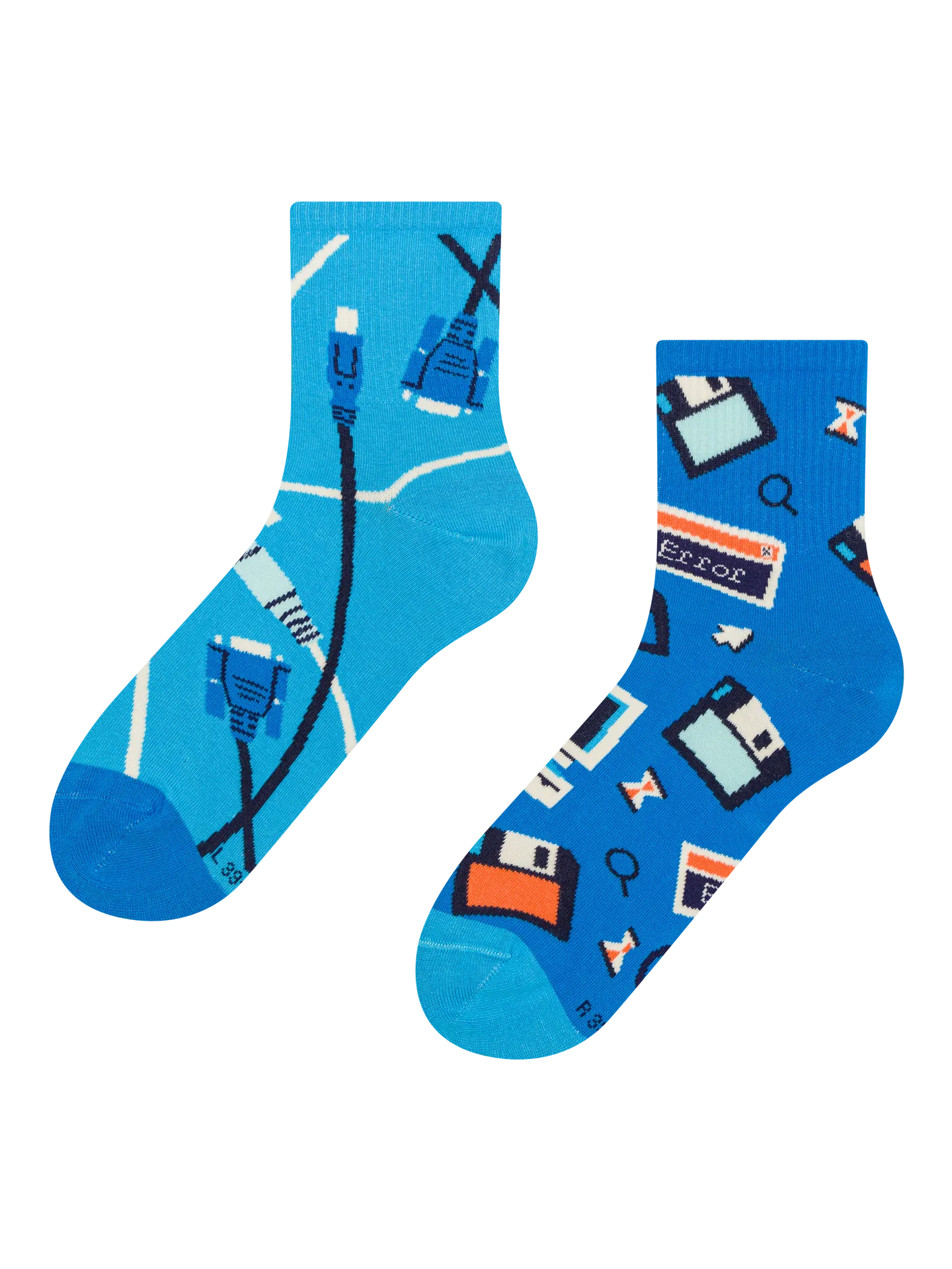 Lustige Crewsocken Retro-IT