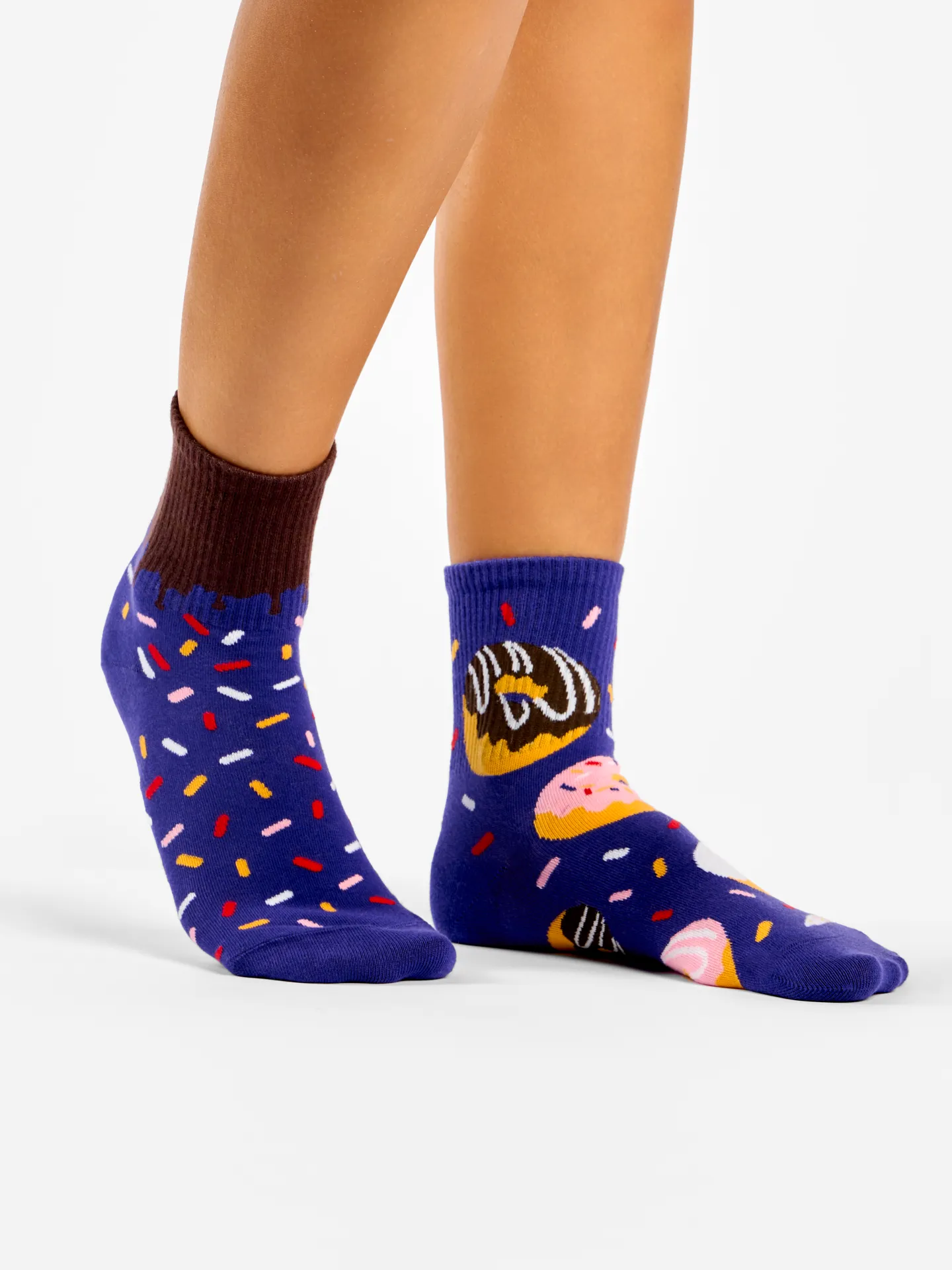Lustige Crewsocken Süße Donuts - Image 3