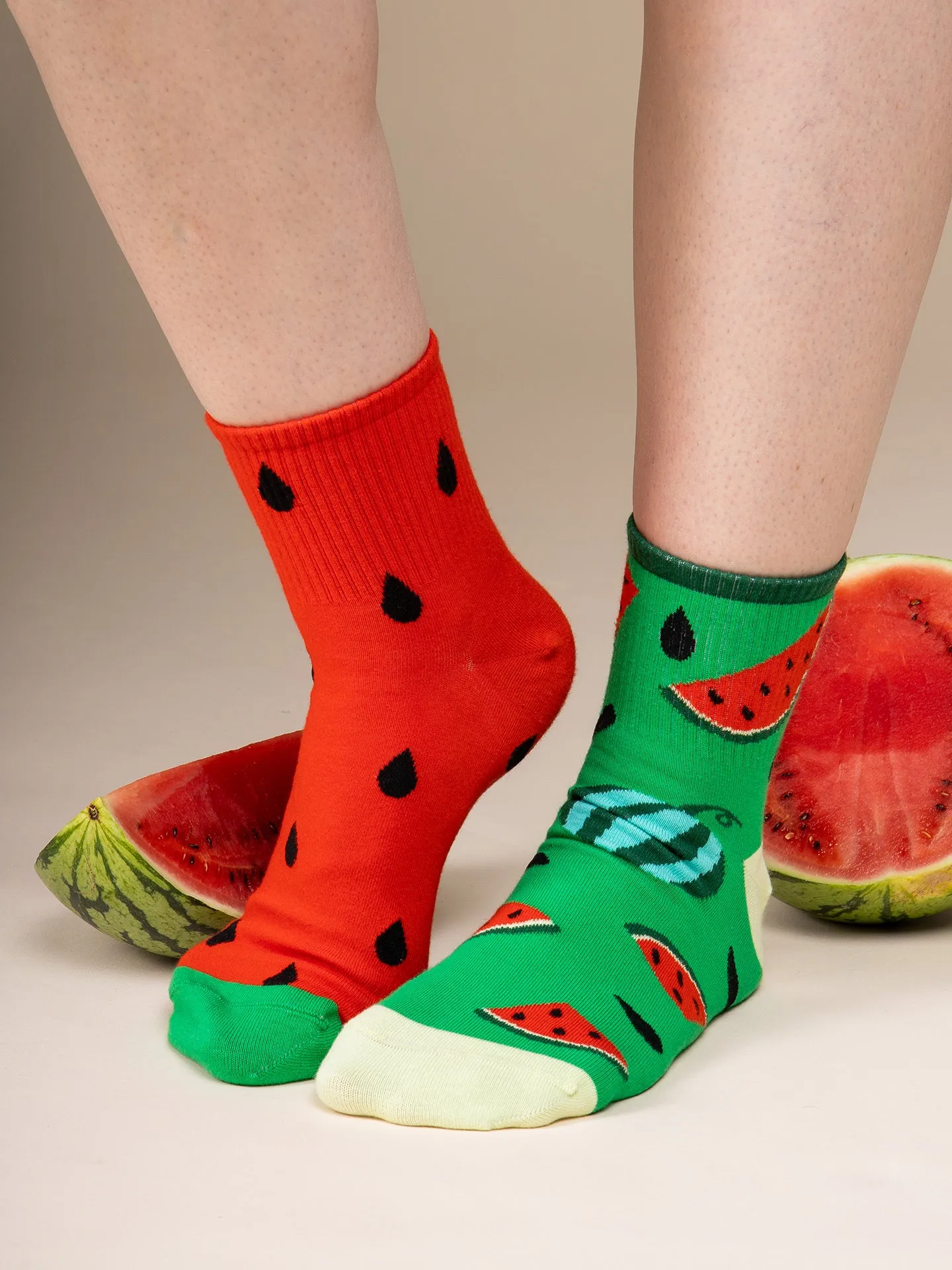 Lustige Crewsocken Wassermelonensaison - Image 3