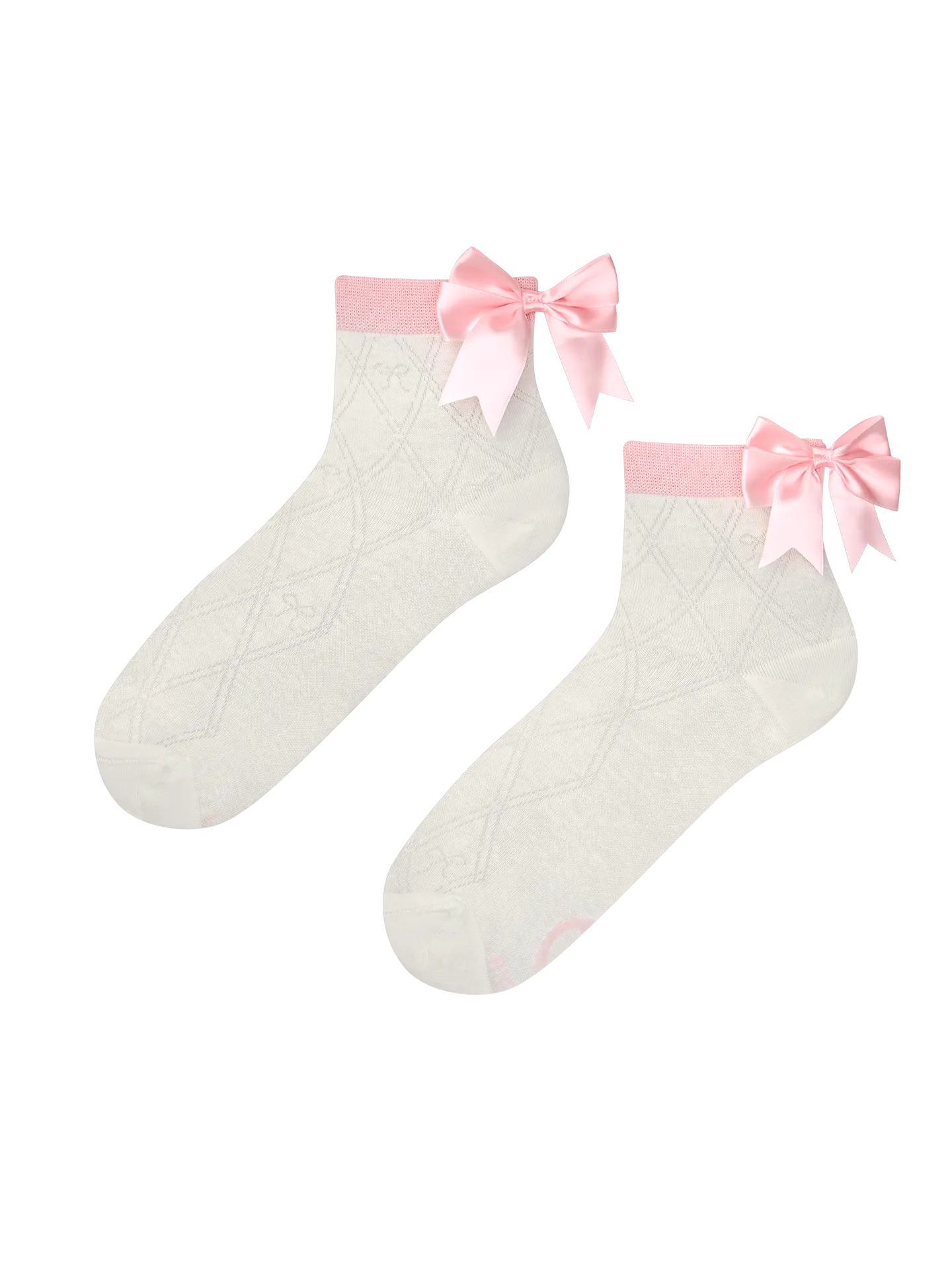 Cutecore-Socken Rosa Schleife