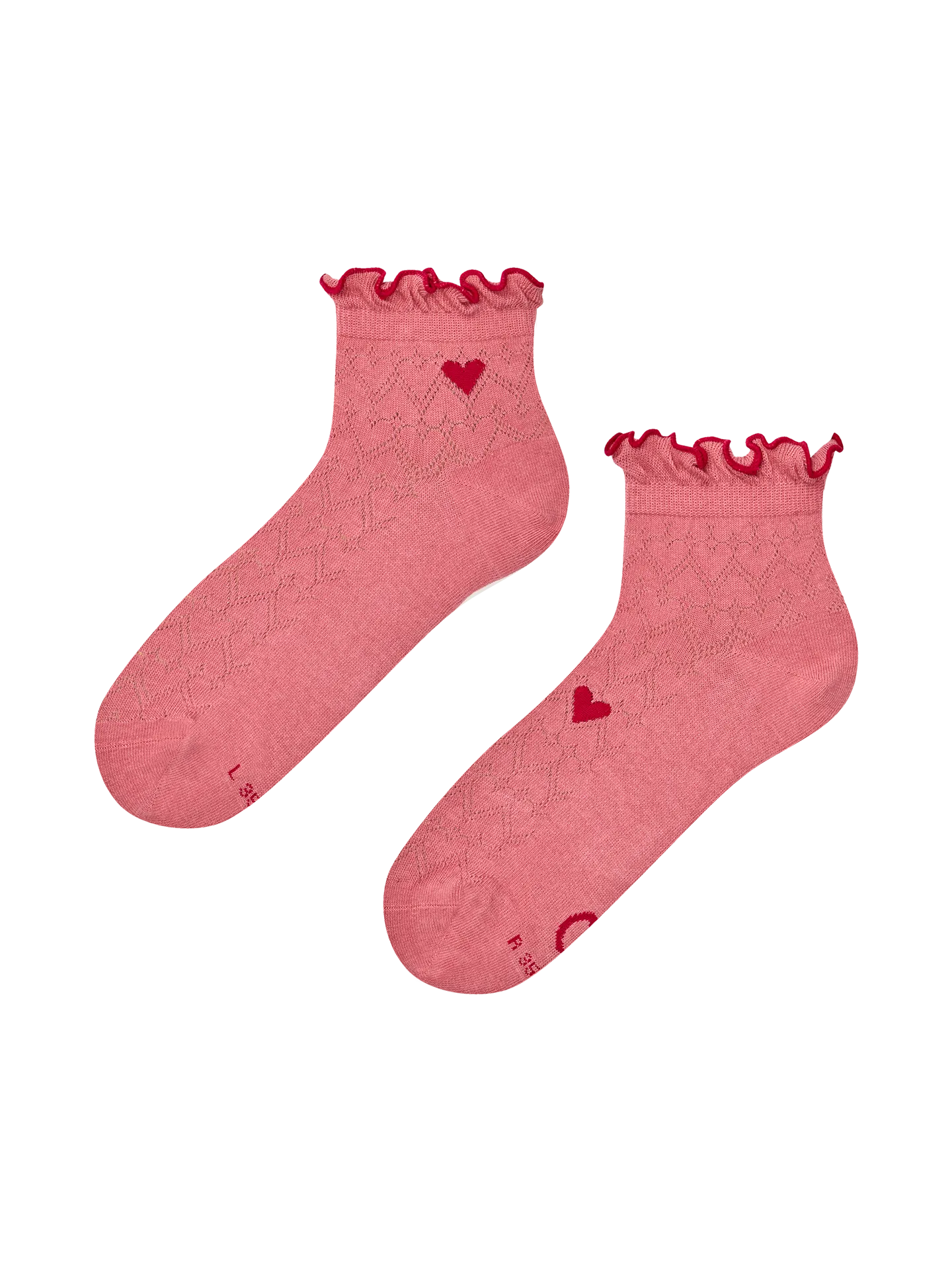Cutecore-Socken Rote Herzen