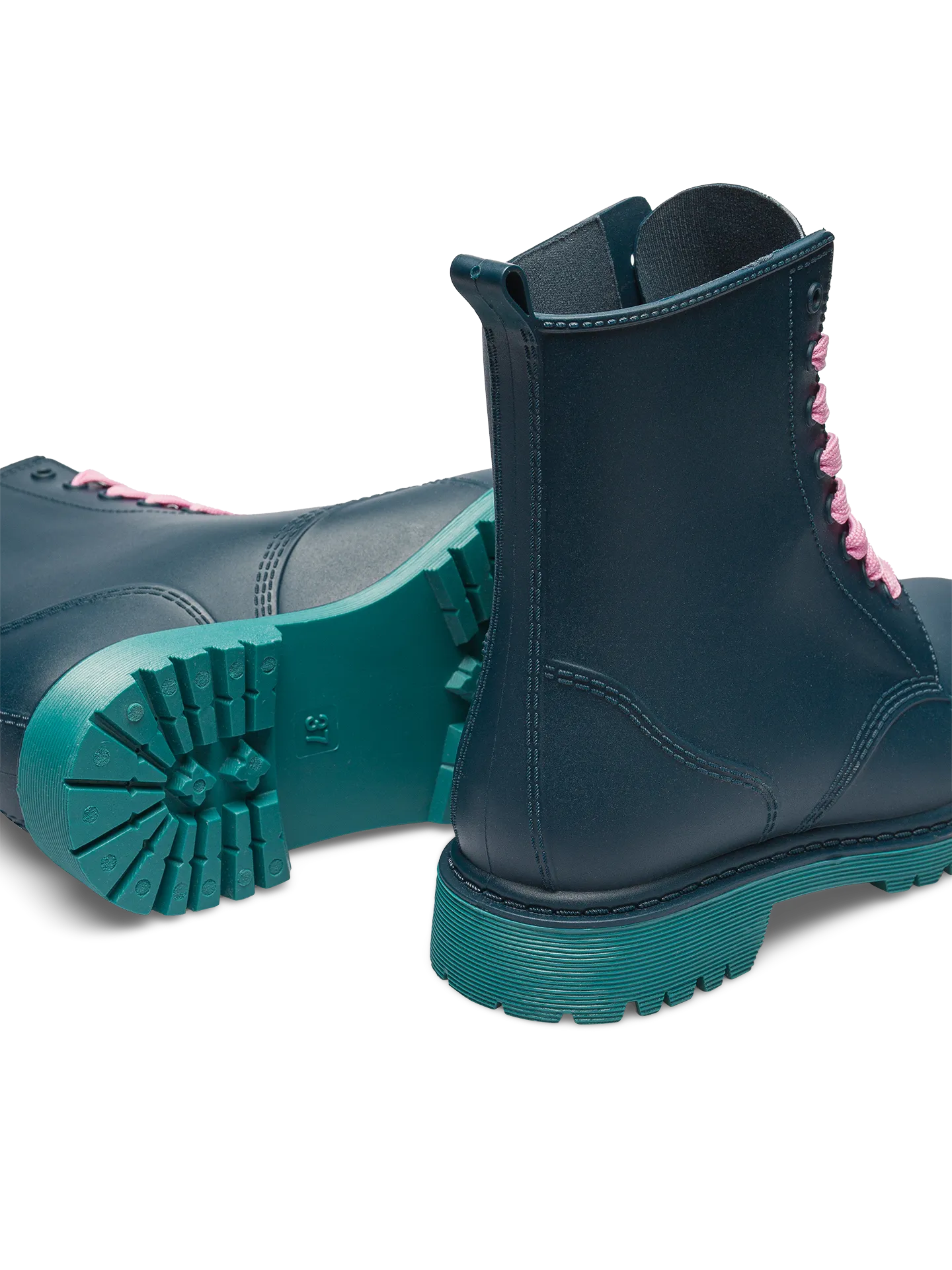 Smaragdblaue Regenstiefel für Frauen - Image 3