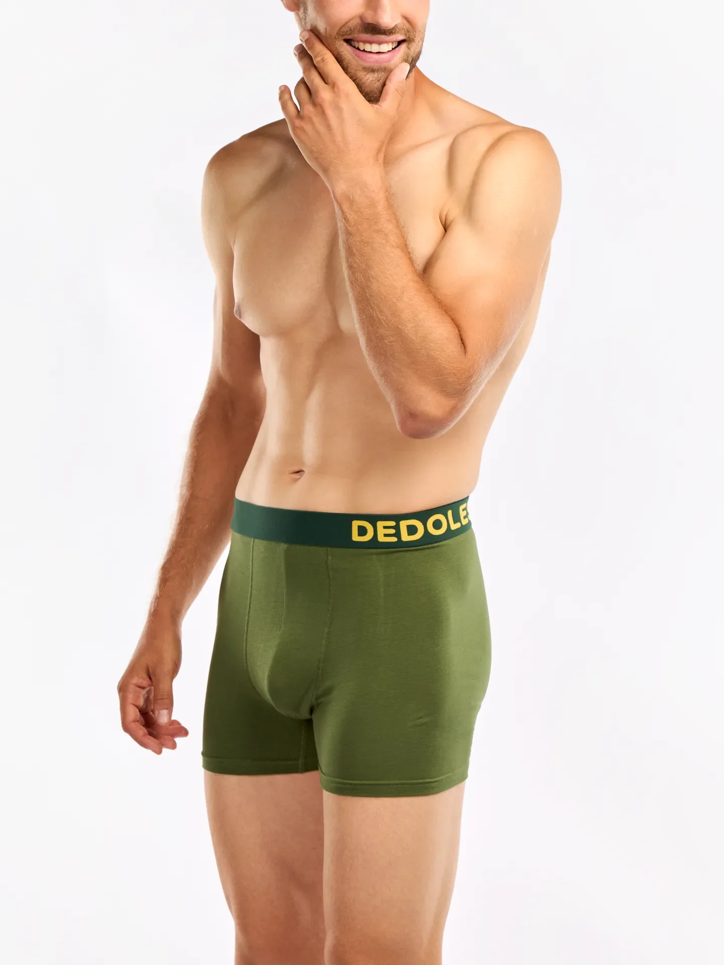 Waldgrüne Boxershorts für Männer - Image 2