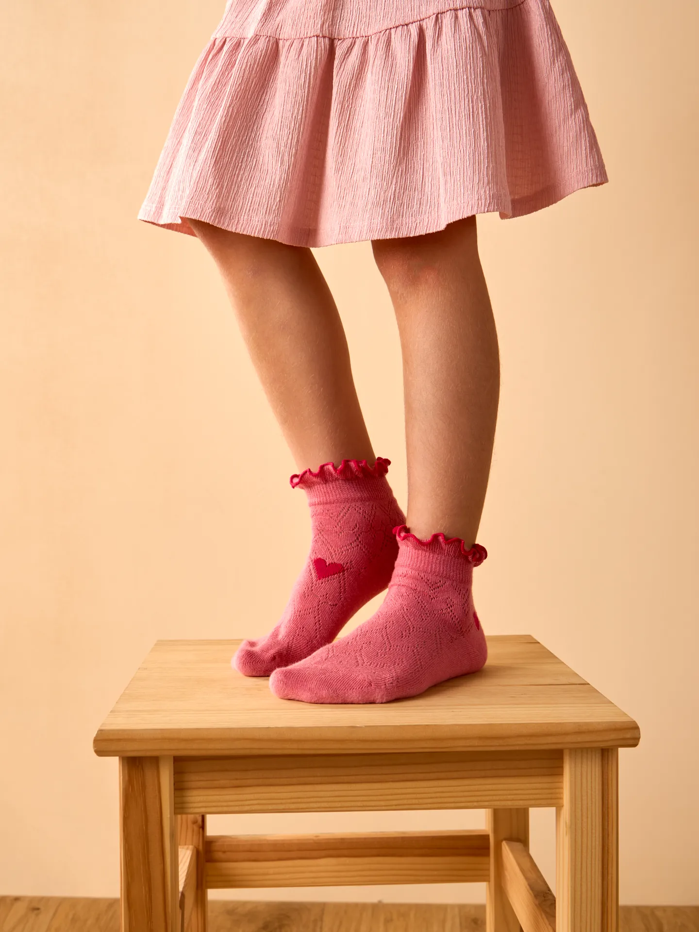 Cutecore-Socken für Mädchen Rote Herzen - Image 2