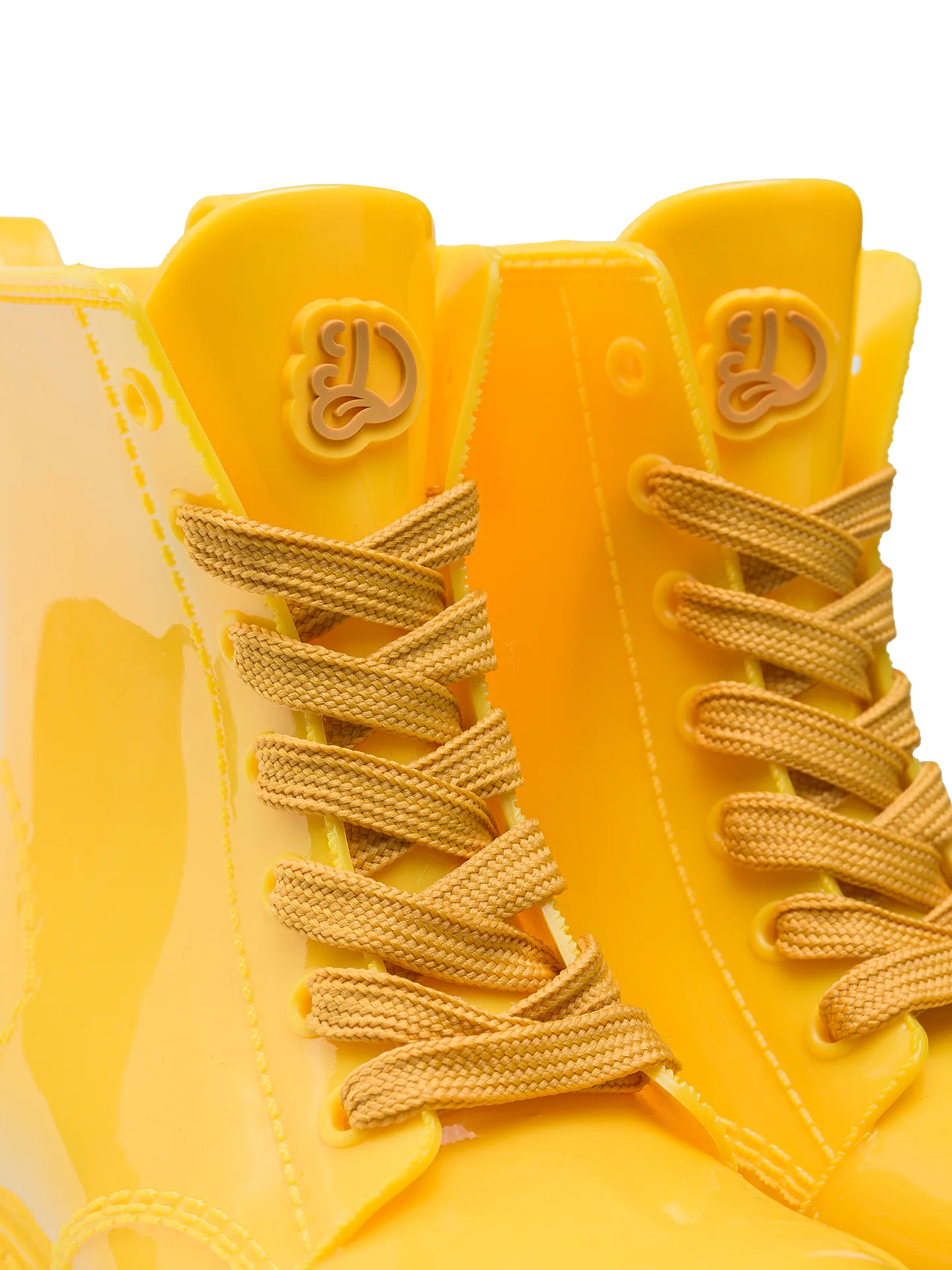 Lustige goldgelbe Regenstiefel für Kinder - Image 4