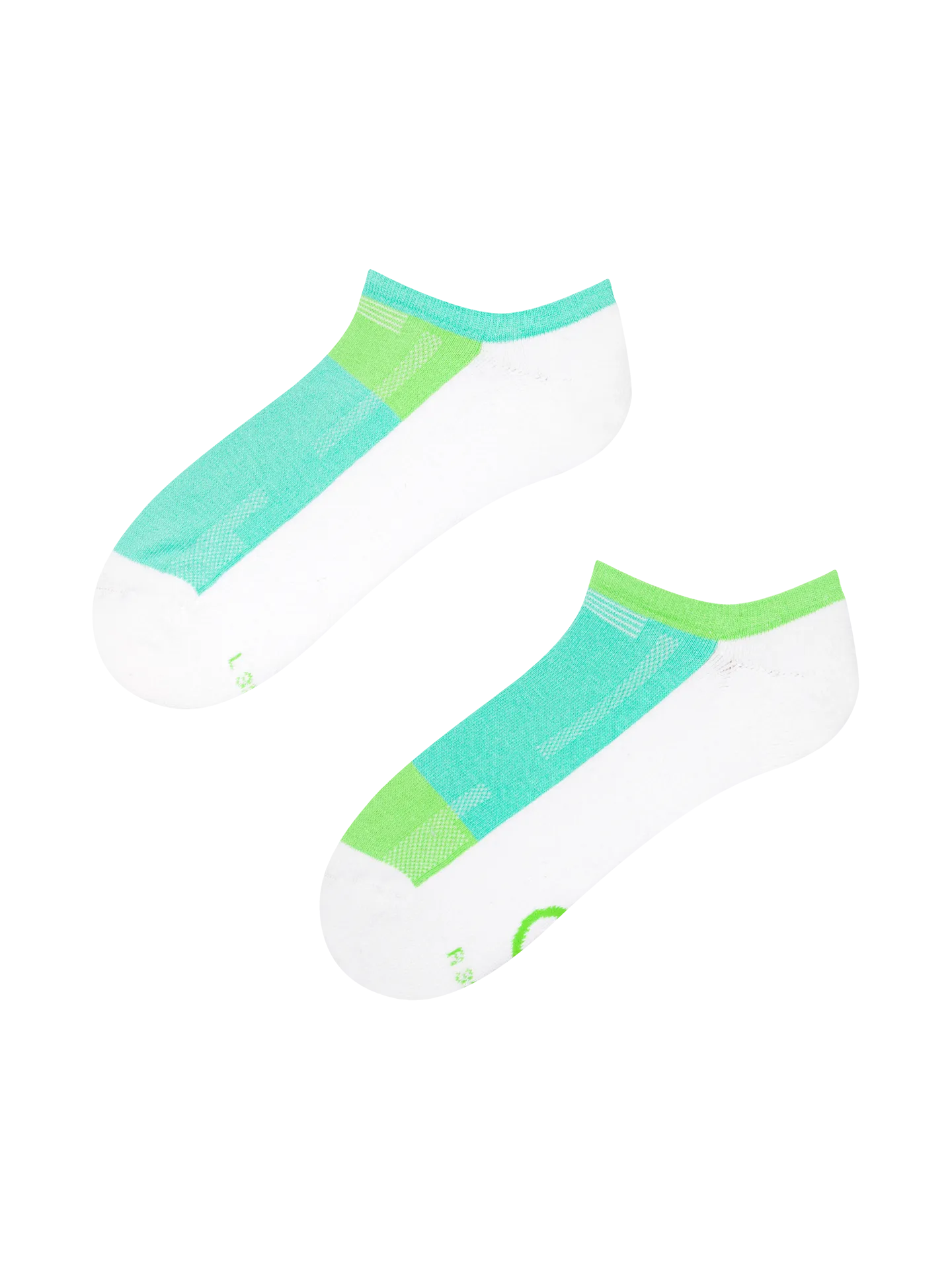 Grüne und minzgrüne funktionelle Sneakersocken
