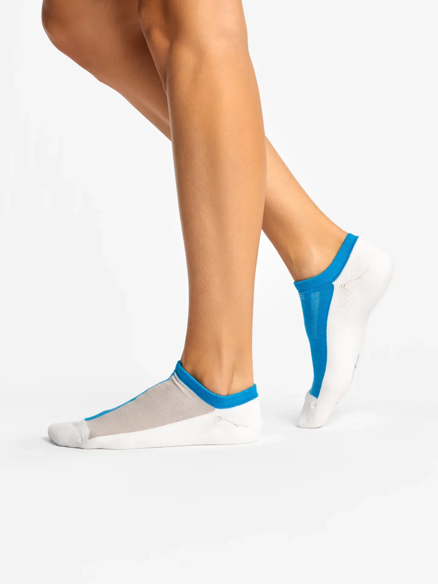 Graue und blaue funktionelle Sneakersocken - Image 2