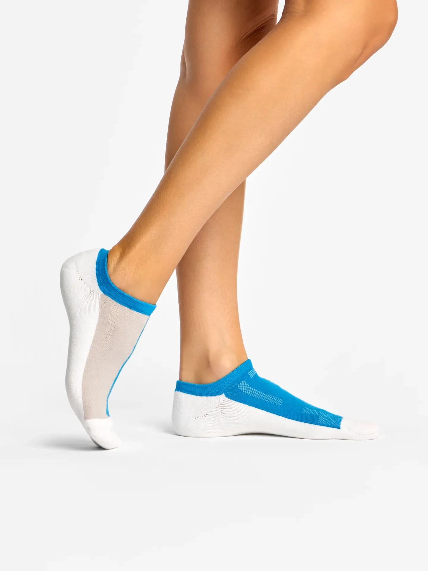 Graue und blaue funktionelle Sneakersocken - Image 3