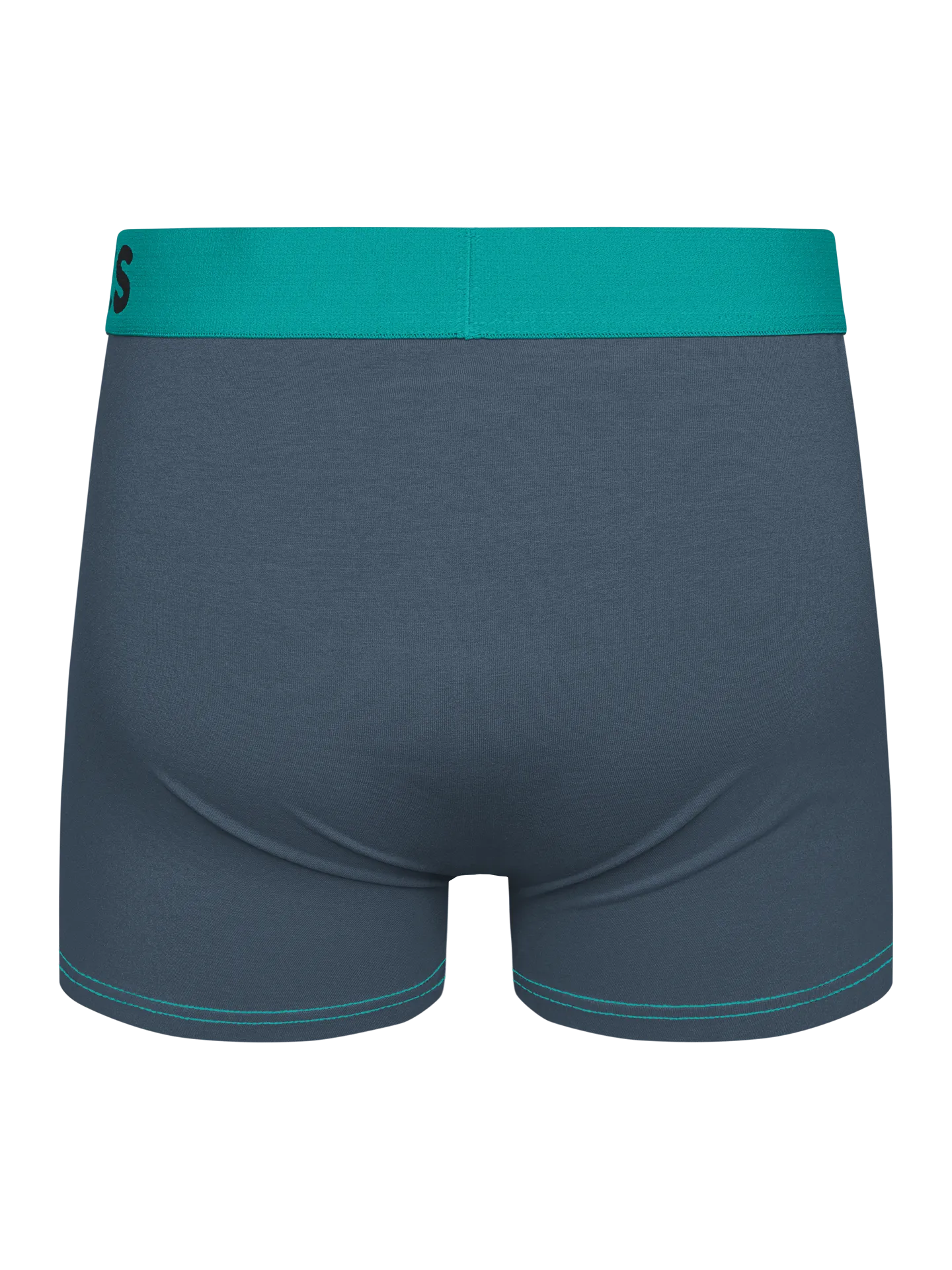 Graue und türkisfarbene Boxershorts für Männer - Image 2