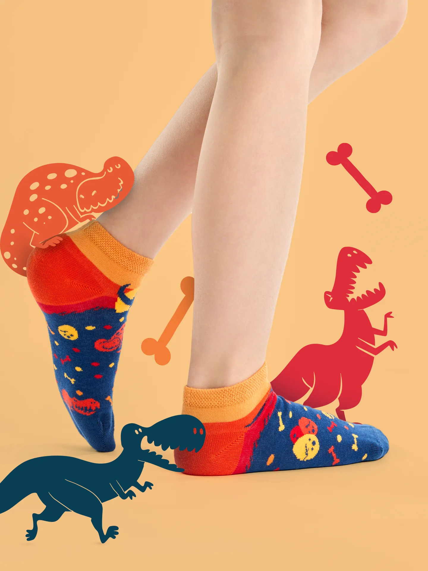 Lustige Knöchelsocken für Kinder Welt der Dinosaurier - Image 5