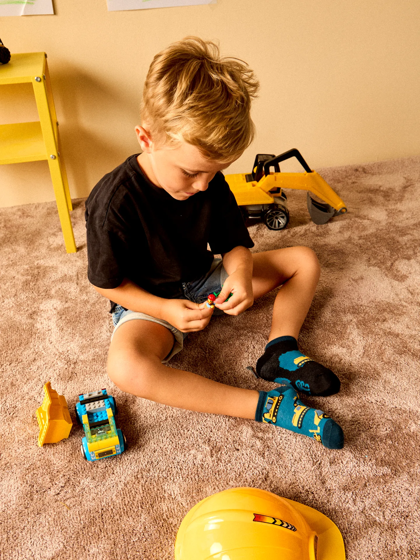 Lustige Knöchelsocken für Kinder Bagger - Image 4