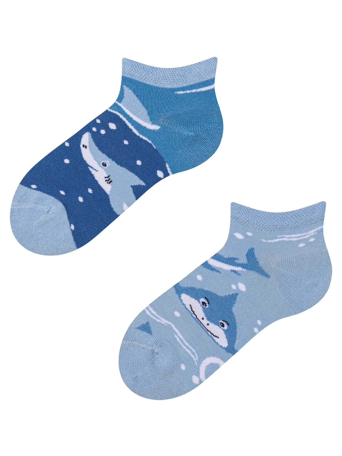 Lustige Knöchelsocken für Kinder Grauer Hai