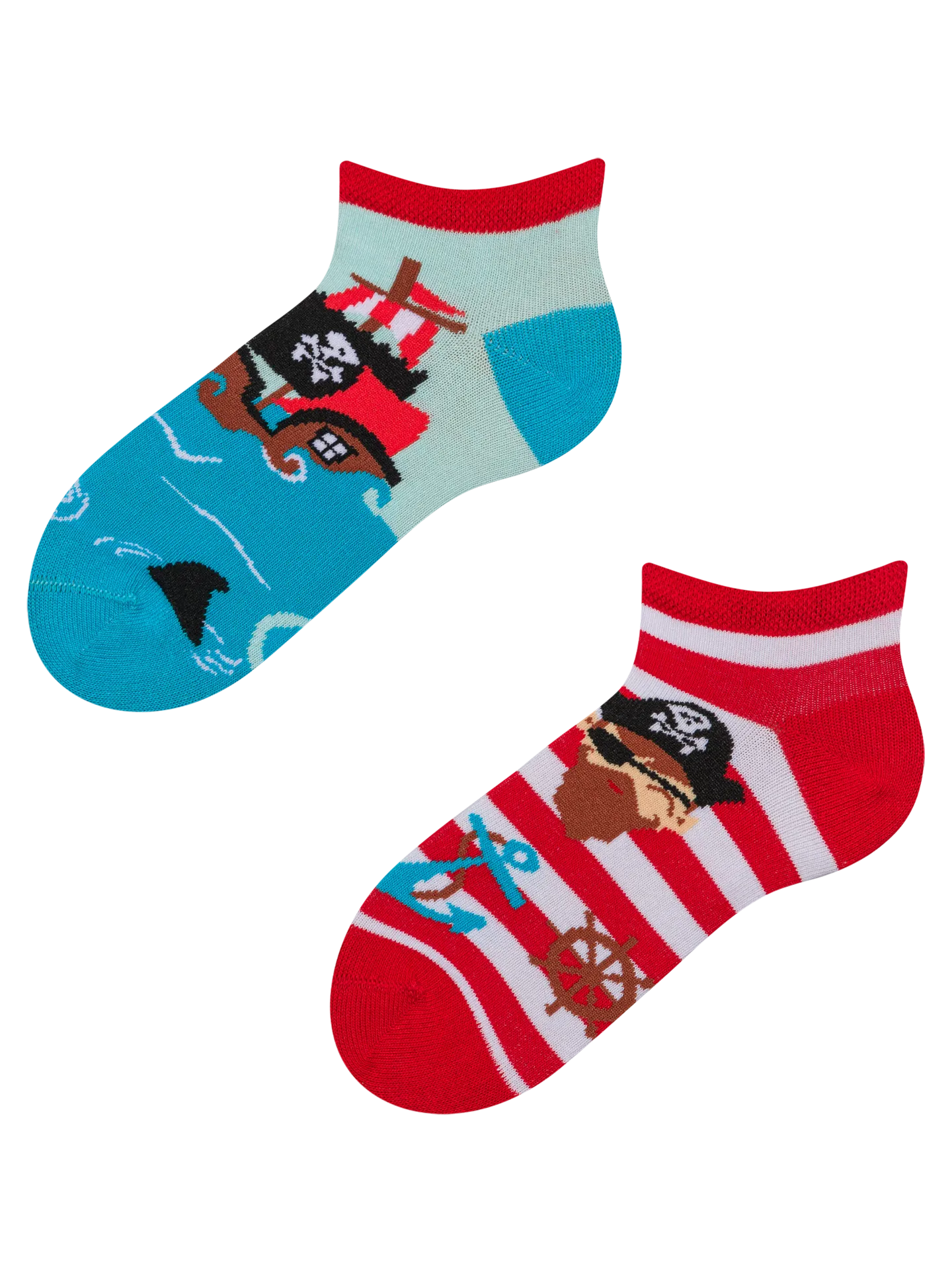 Lustige Knöchelsocken für Kinder Pirat