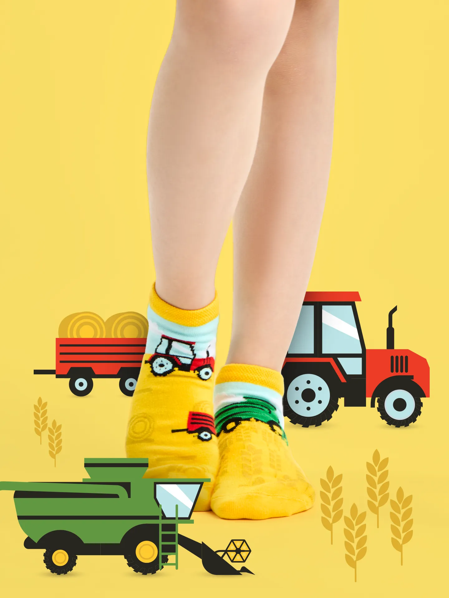 Lustige Knöchelsocken für Kinder Traktor - Image 4