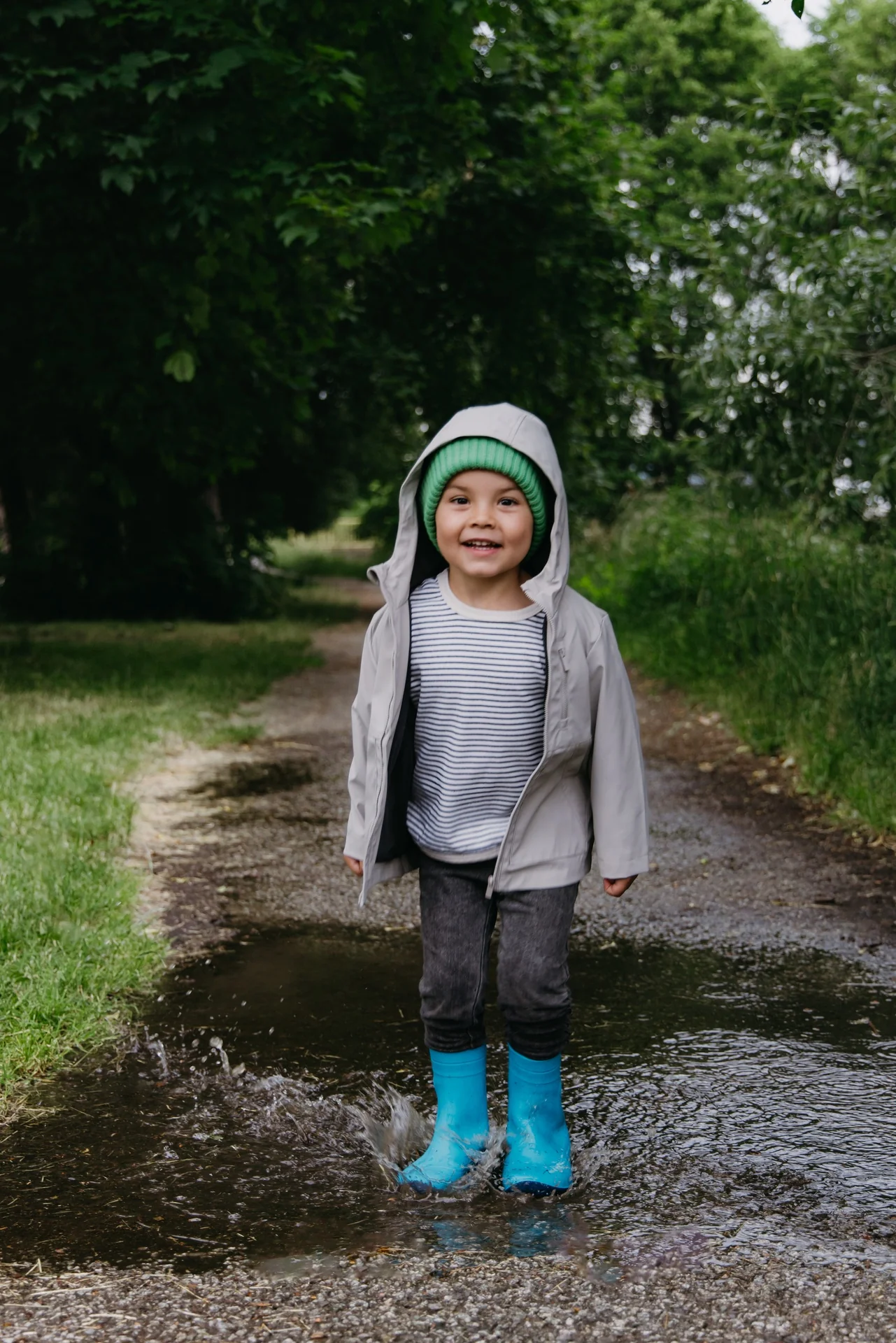 Barfuß-Regenstiefel für Kinder Be Lenka Pudds – Aquablau - Image 3