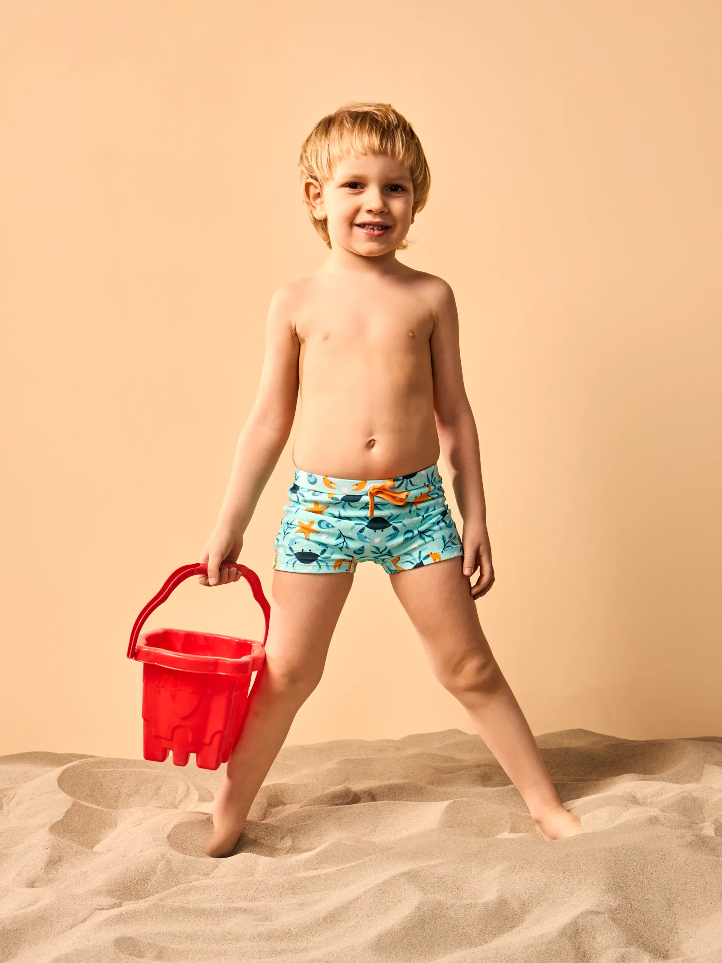 Lustige elastische Badeshorts für Kinder Meereskrabbe - Image 3