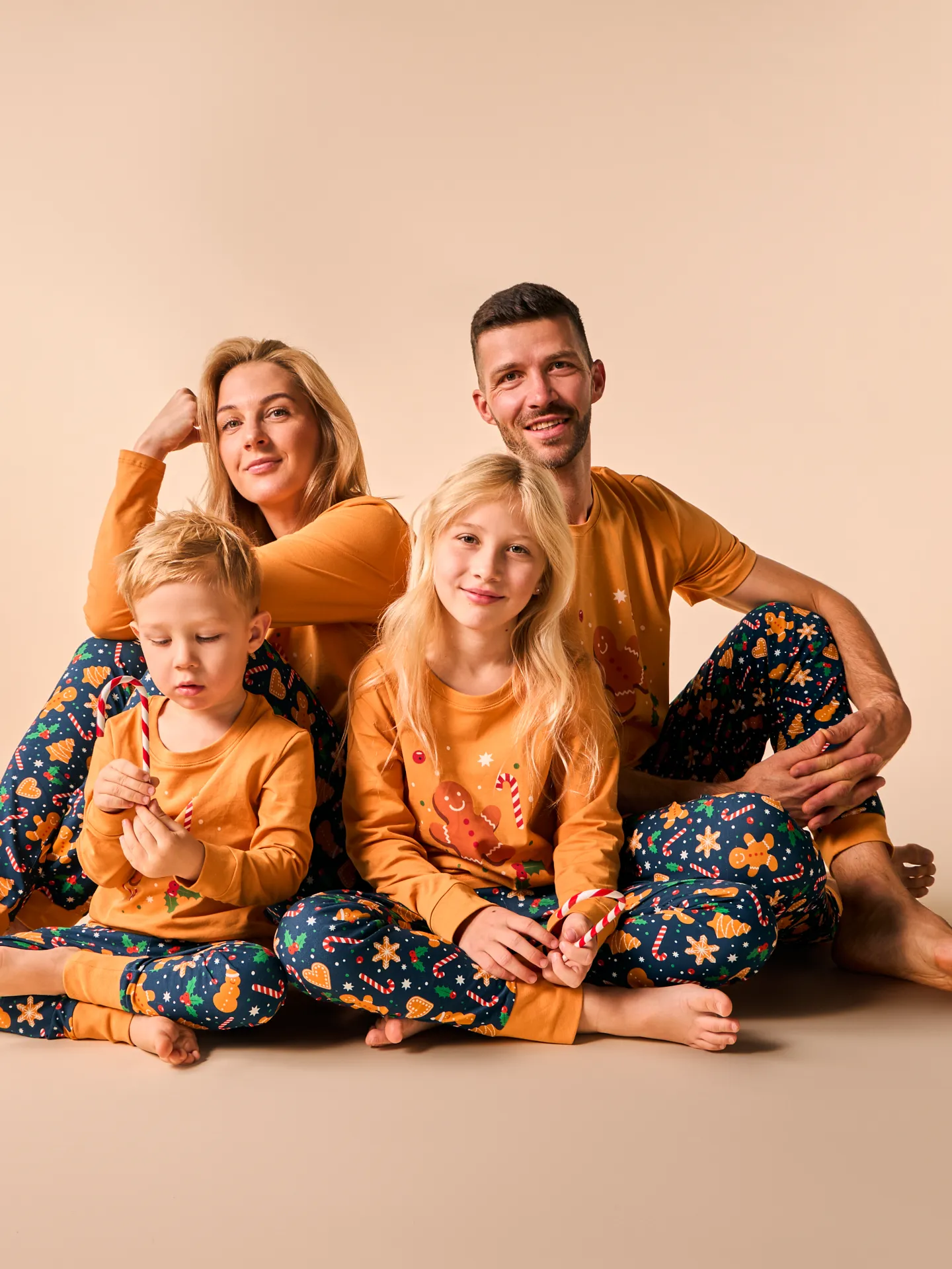 Lustiger Pyjama für Frauen Lebkuchen & Süßigkeiten - Image 7