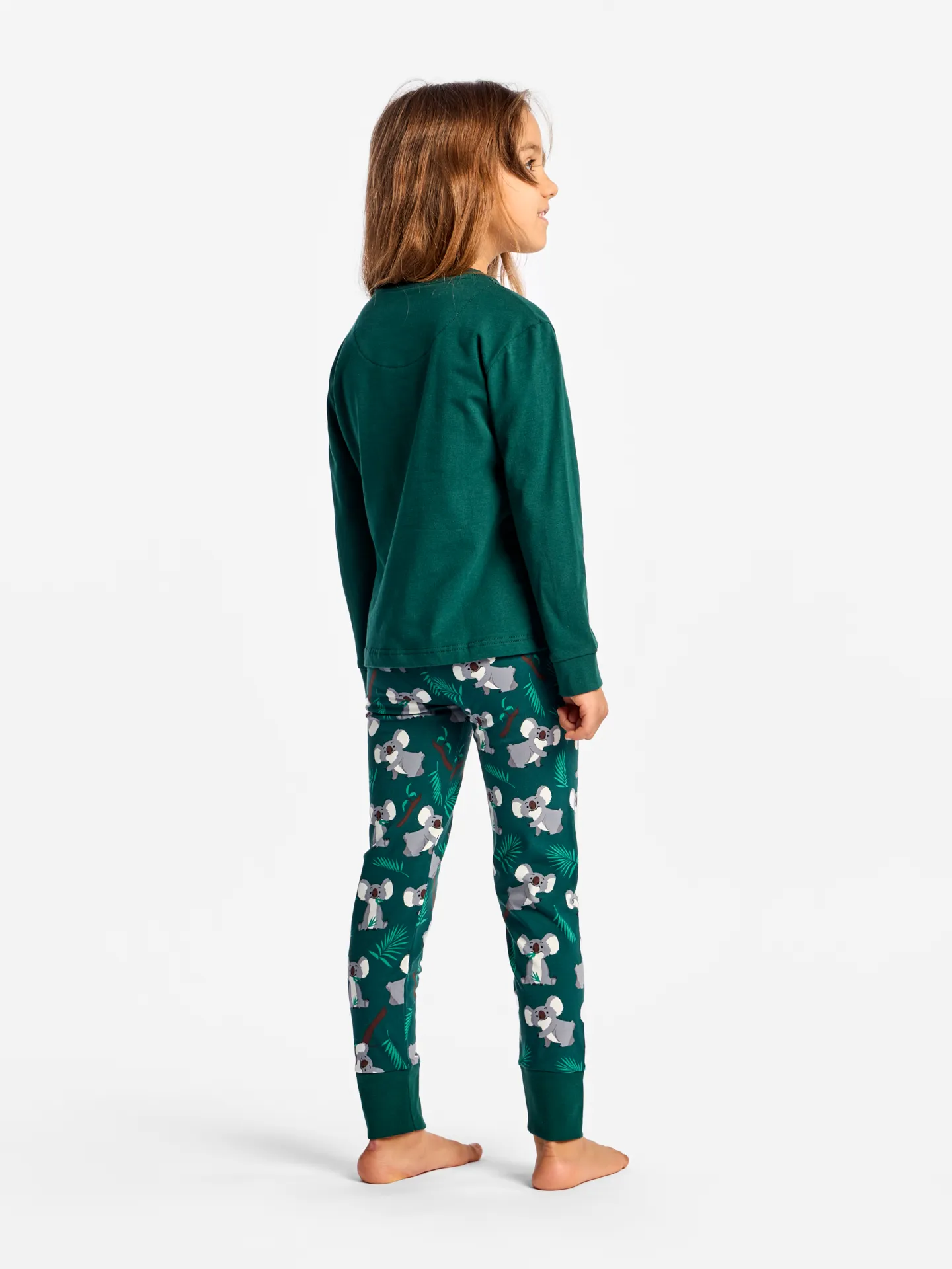 Lustiger Pyjama für Kinder Koala und Blätter - Image 4