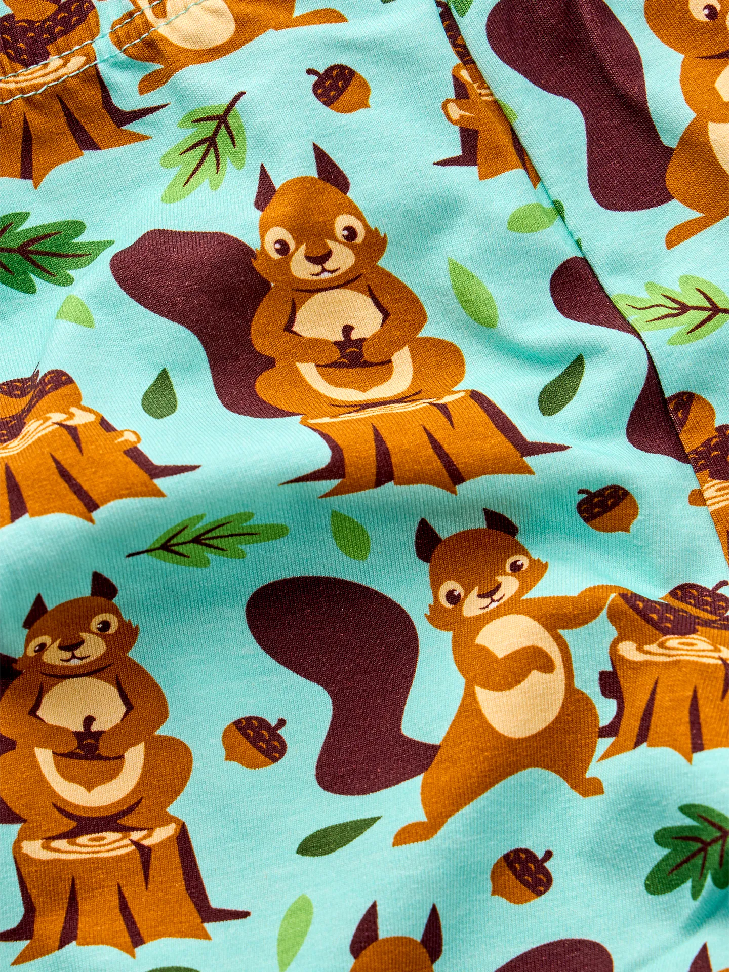 Lustiger Pyjama für Kinder Eichhörnchen im Wald - Image 3