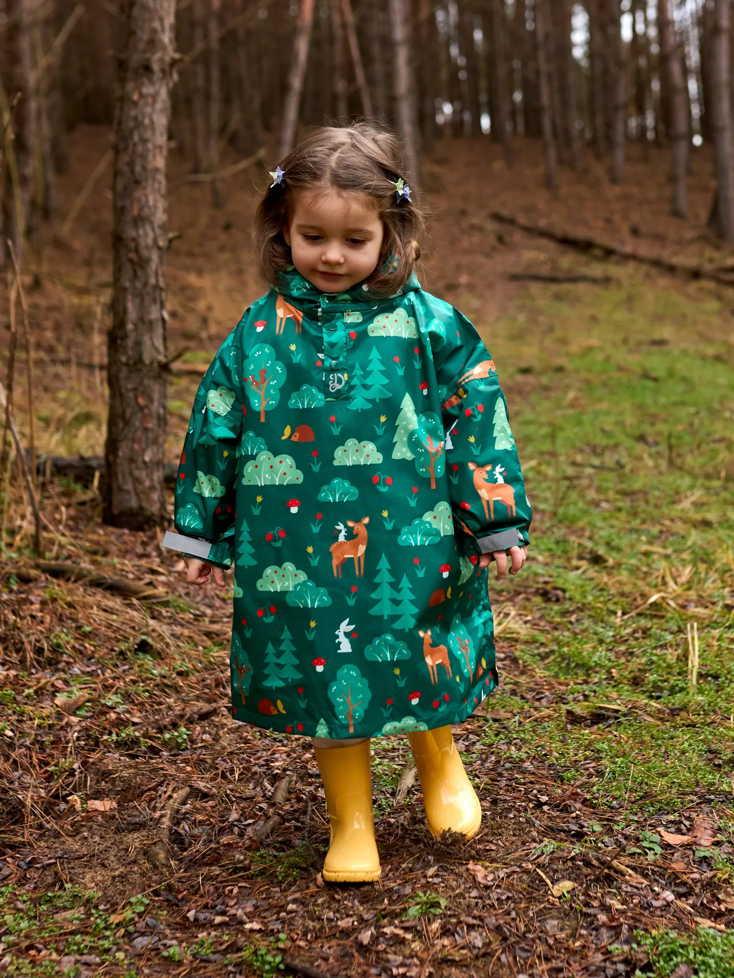 Lustiger Regenmantel für Kinder Waldfreunde - Image 7
