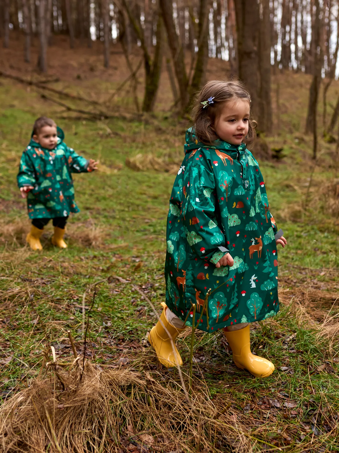 Lustiger Regenmantel für Kinder Waldfreunde - Image 8