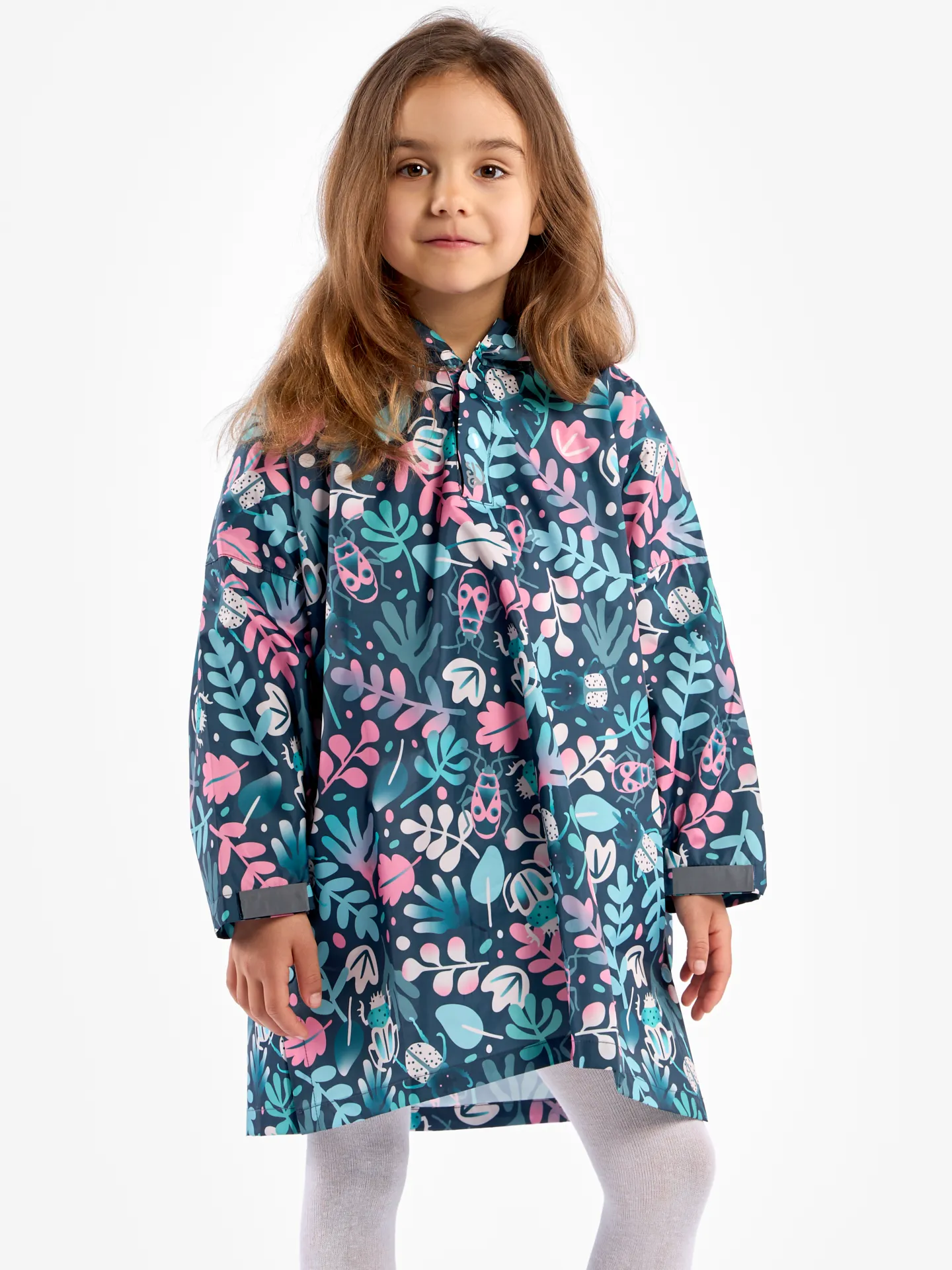 Lustiger Regenmantel für Kinder Blätter und Käfer - Image 5